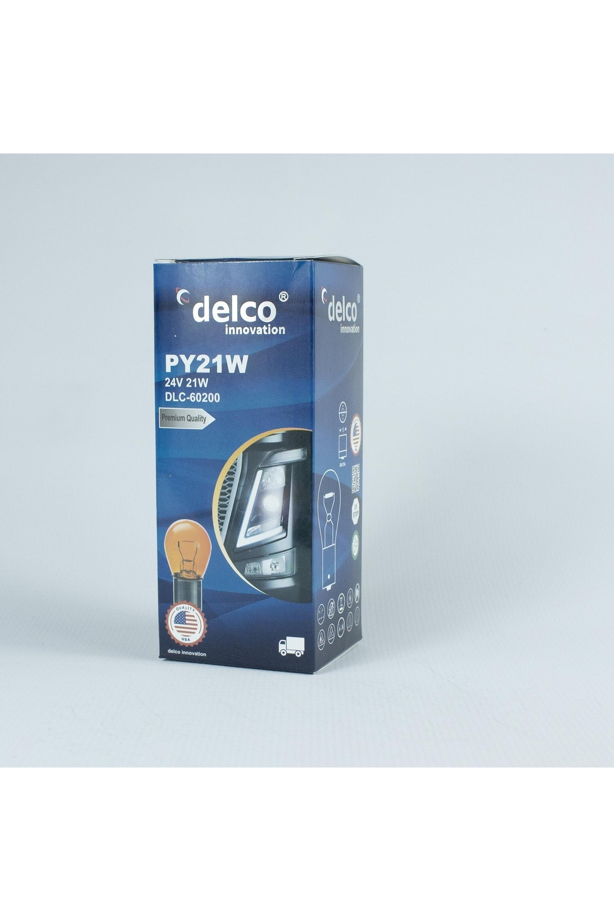 Delco U.S.A P21w 93 Sinyal Ampulü Naturel Amber 24 Volt 10 Adet
