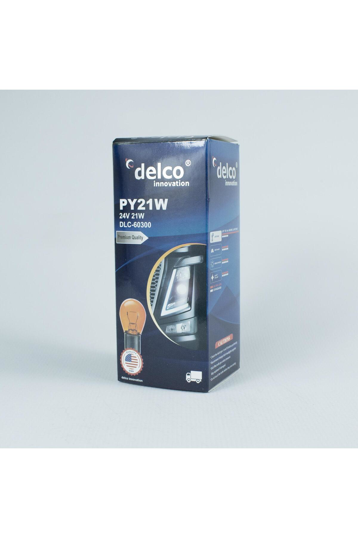 Delco U.S.A P21w Naturel Amber 93 Sinyal Ampulü 24 Volt 10 Adet Bau15s