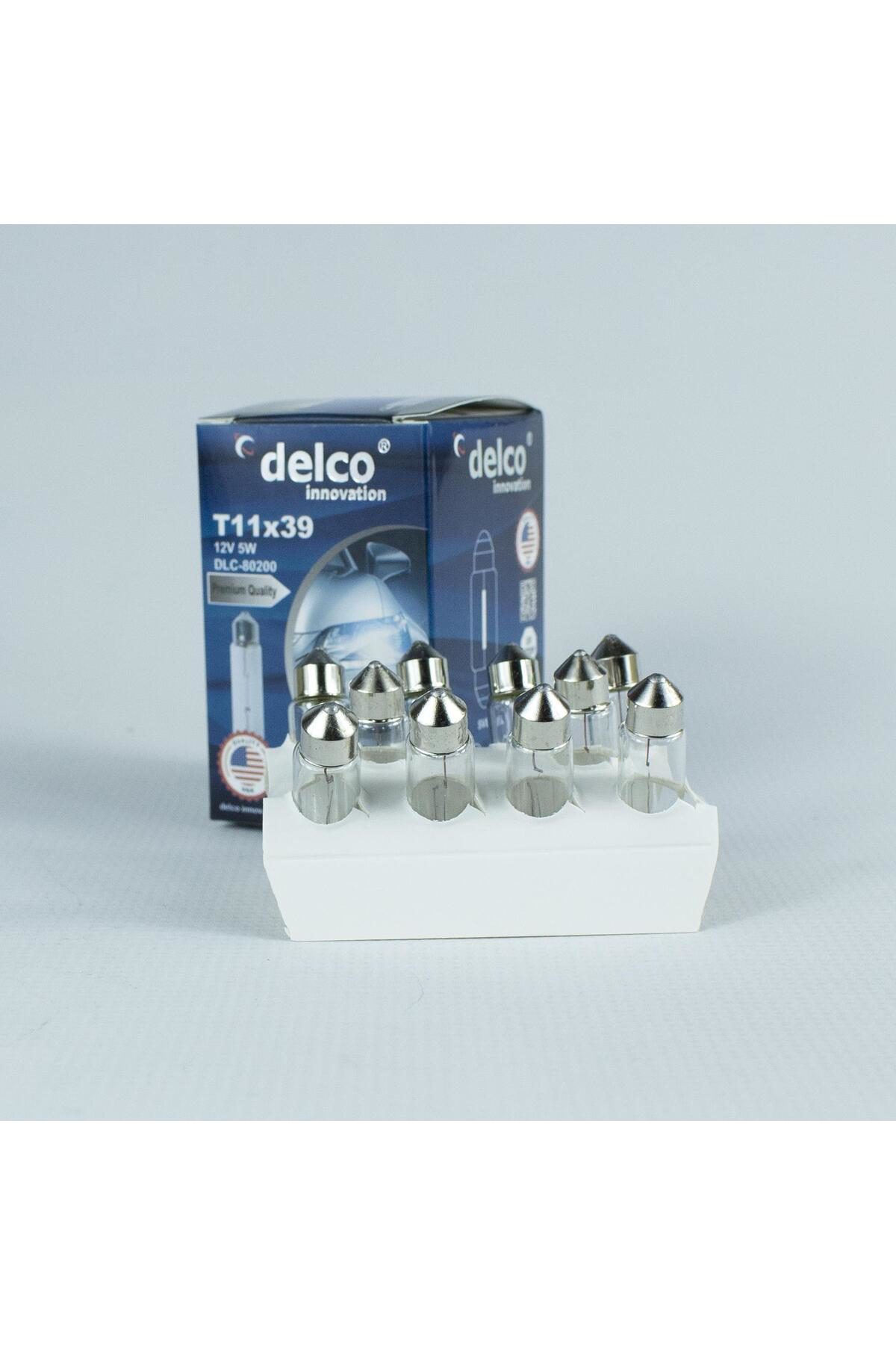 Delco U.S.A Sofit Ampul 12 Volt 39Mm 5W T11x39 10 Adet