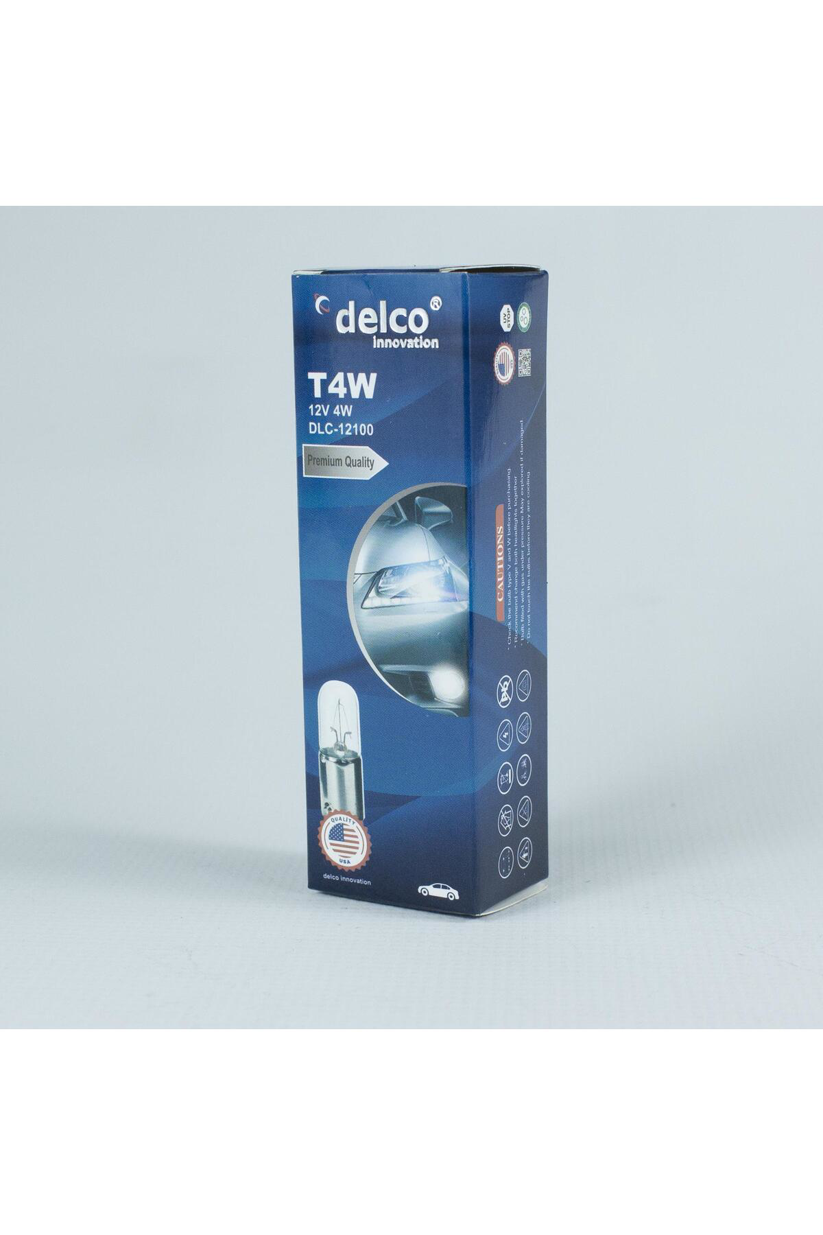Delco U.S.A T4w 53 Ampul 12 Volt 4W Halogen 10 Adet