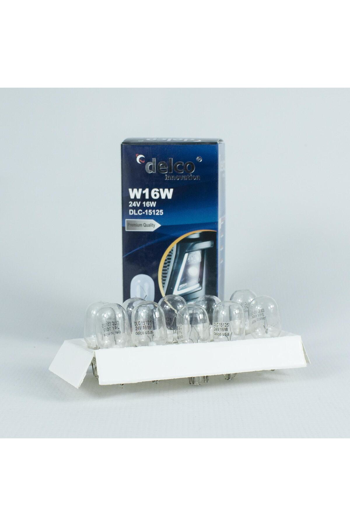 Delco U.S.A W16w T15 Ampul 24 Volt 16W Dipsiz 10 Adet