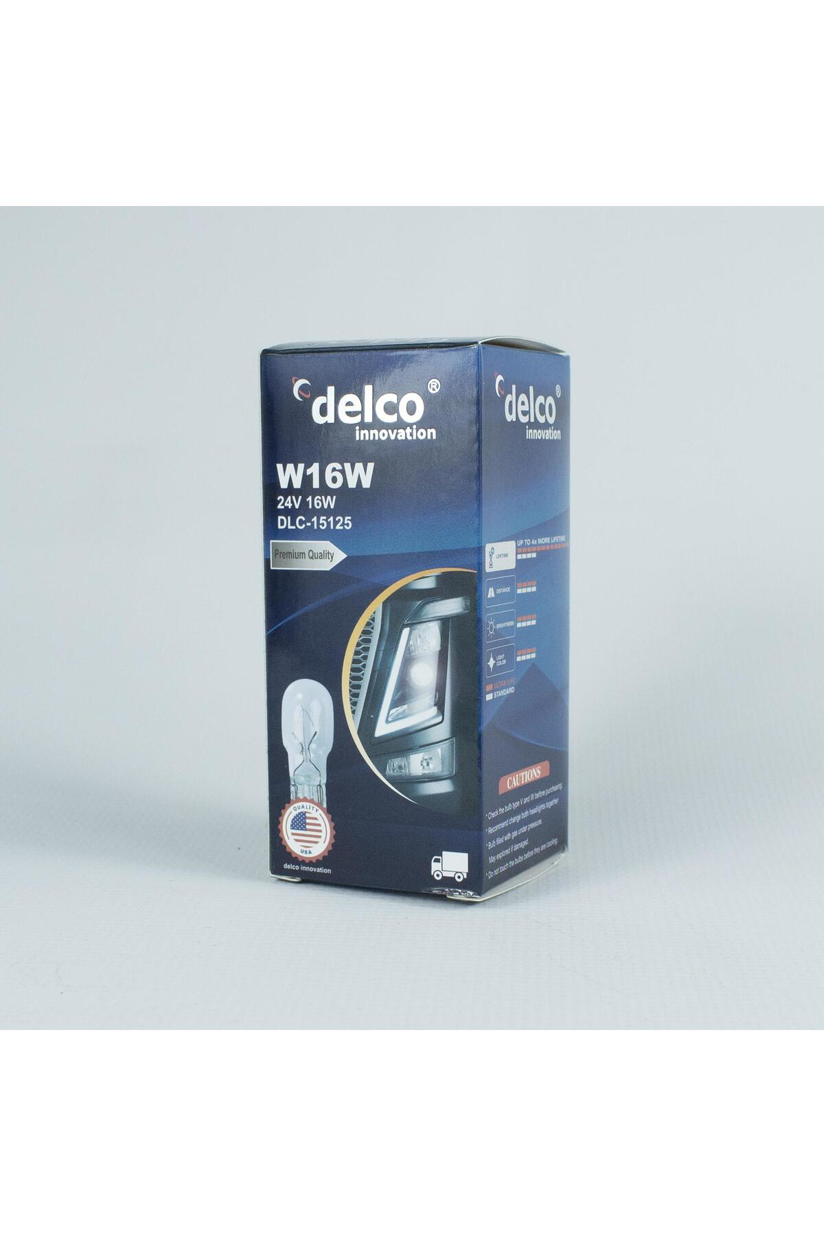 Delco U.S.A W16w T15 Ampul 24 Volt 16W Dipsiz 10 Adet