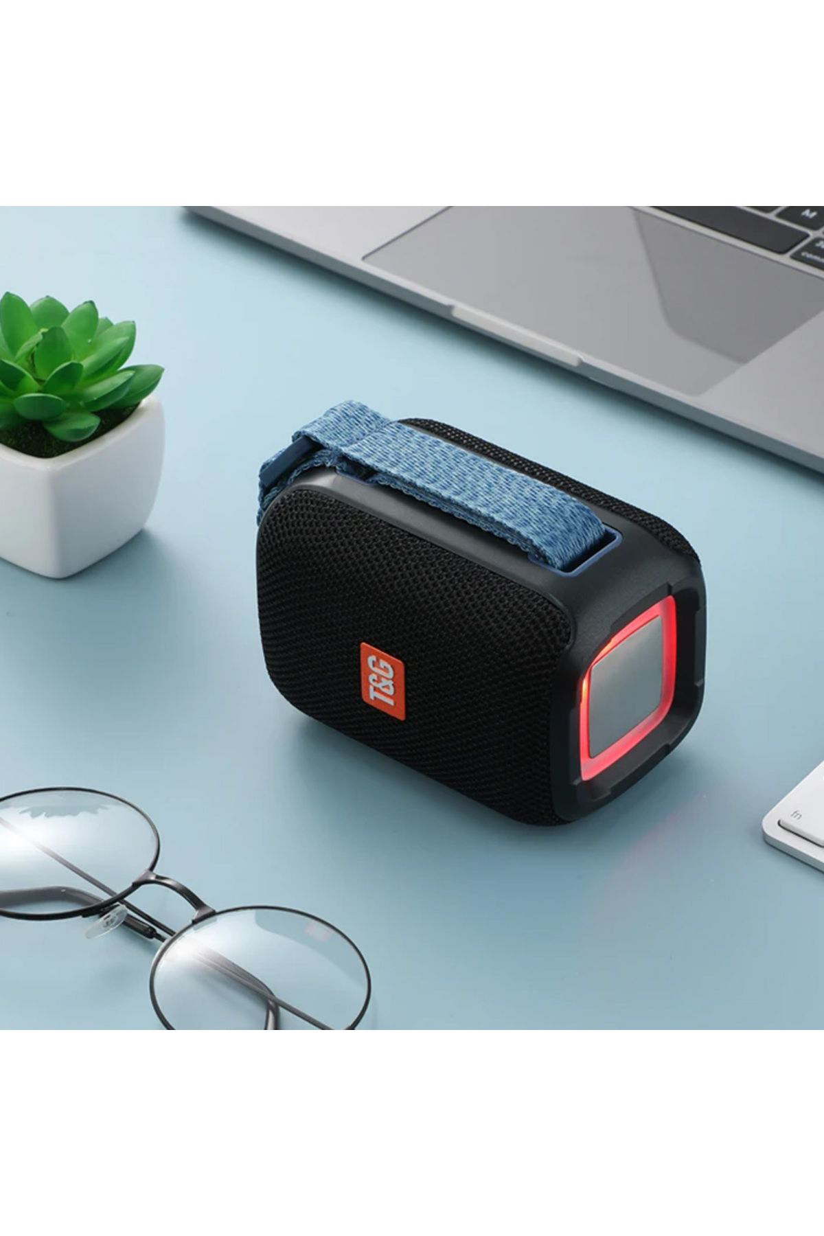 Ok Aksesuar Usb/Sd/Fm/Bluetooth Destekli Taşinabilir Led İşikli Wireless Hopa