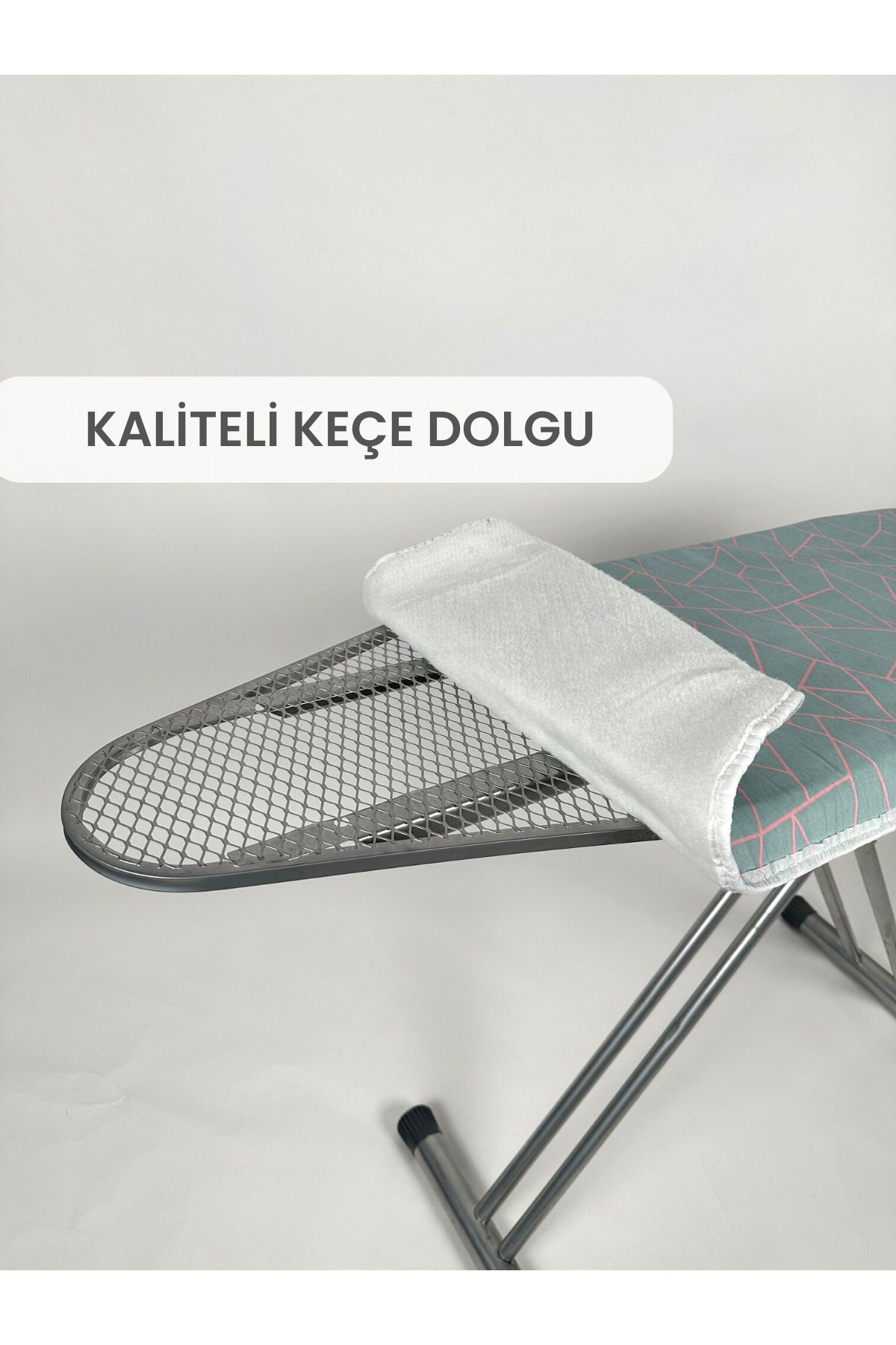 Beylini Ütü Masasi Kilifi Örtüsü Bezi, Keçeli,Süngerli, İpli Yanmaz Ayarl