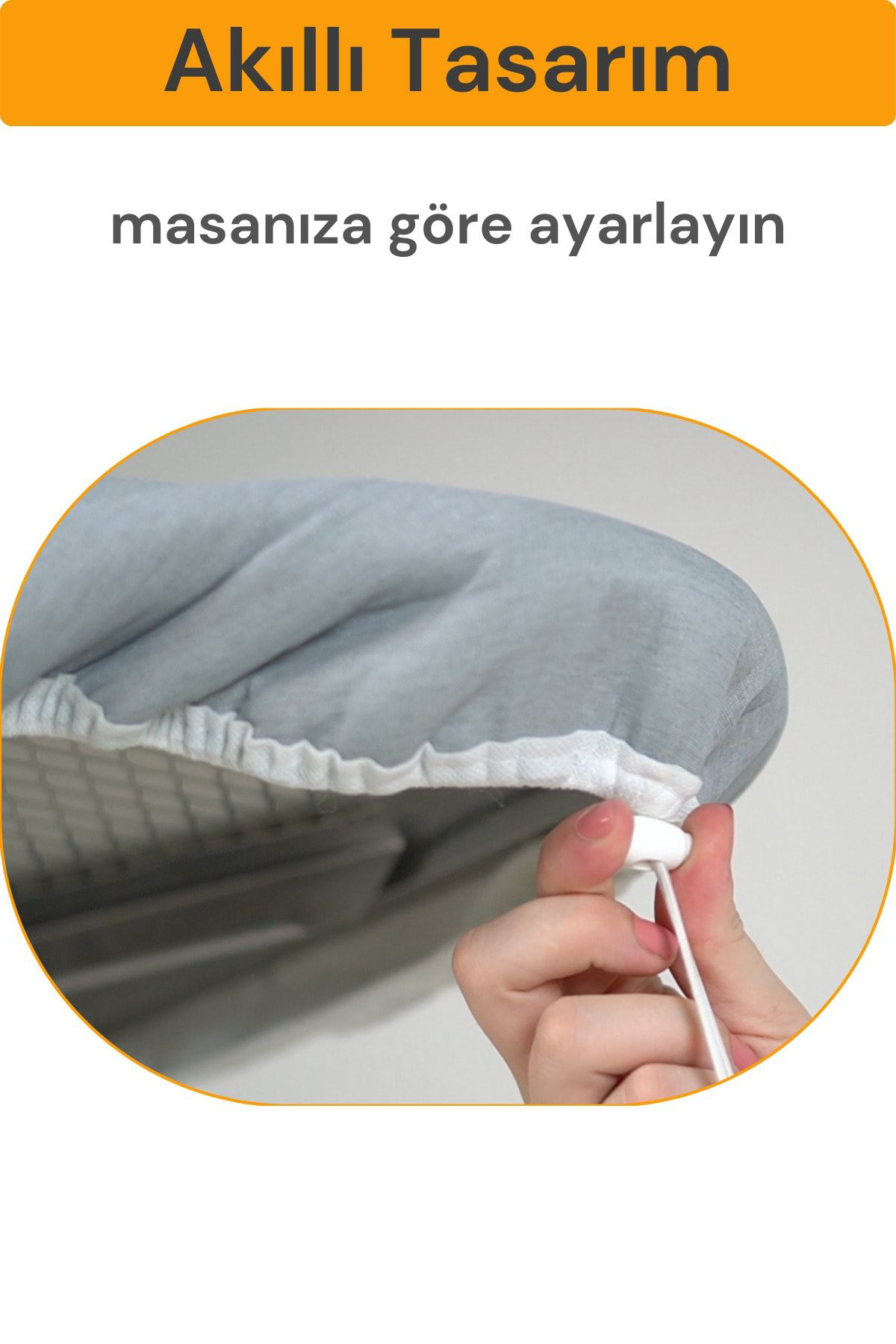 Beylini Ütü Masasi Kilifi Örtüsü Bezi, Keçeli,Süngerli,Lastikli Yanmaz Ay