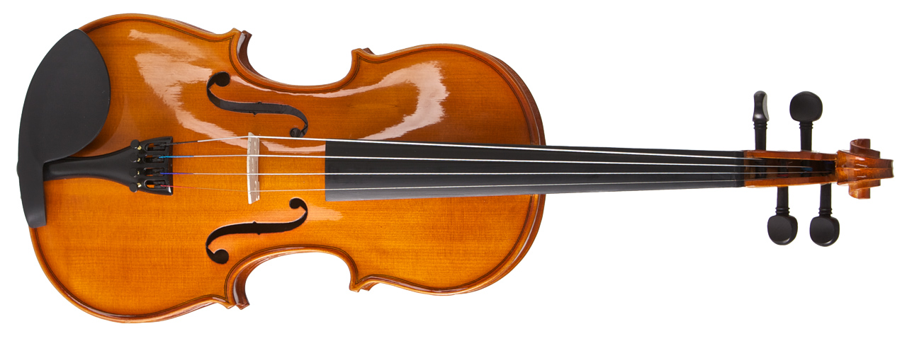 Valencia  V16044 Keman, Scale 4/4, Parlak, Klavye Karartilmiş Akça
