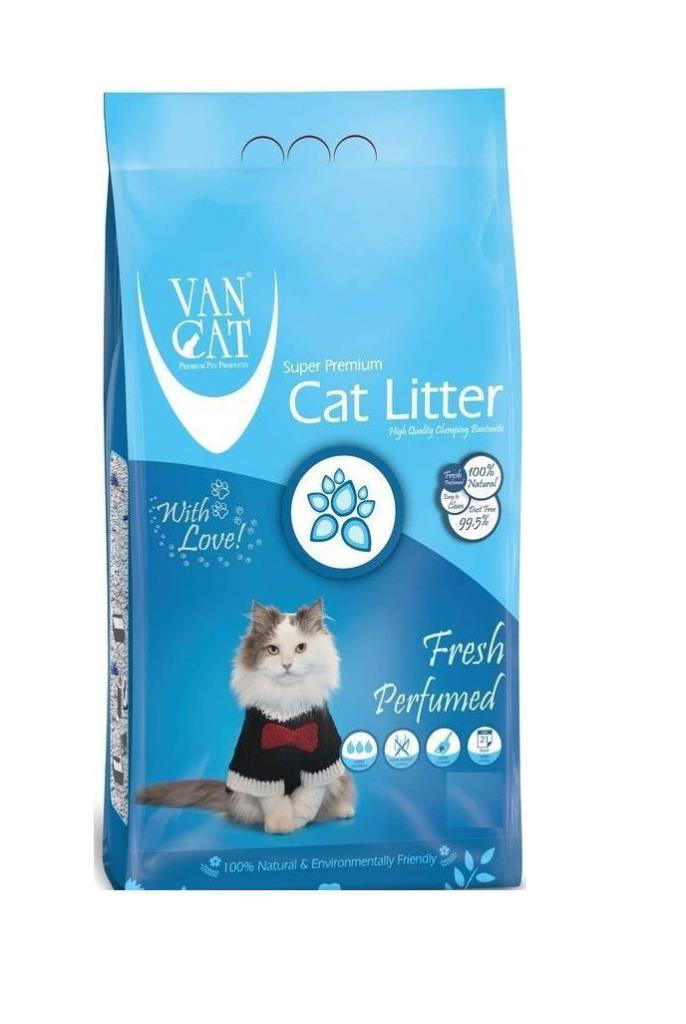 Vancat  Fresh Compact Bentonit İnce Taneli Kedi Kumu 10 Kg