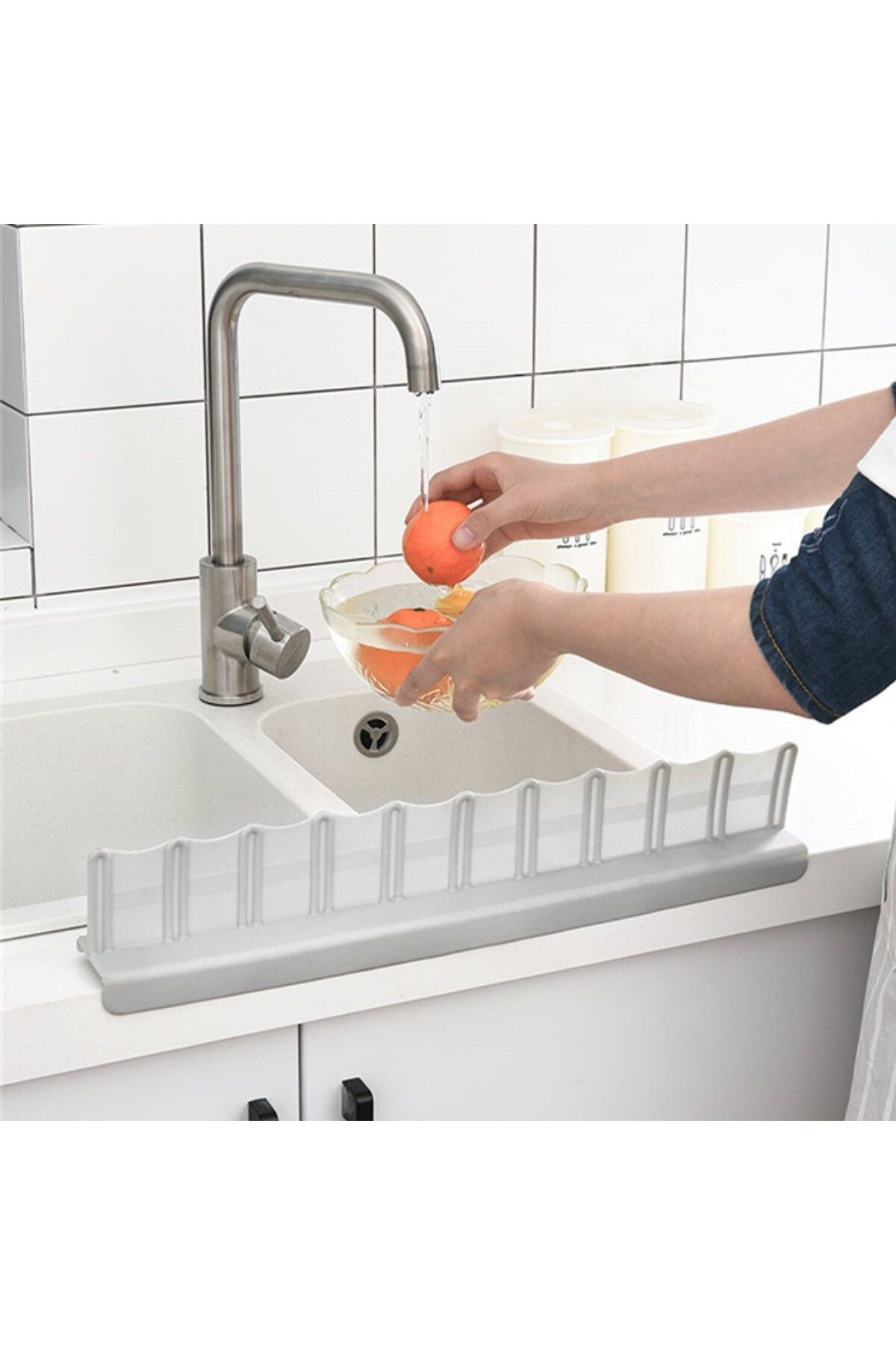 Ok Aksesuar Vantuzlu Kauçuk Sivi Su Sizdirmaz İzalasyon Mutfak Banyo Duş Bari