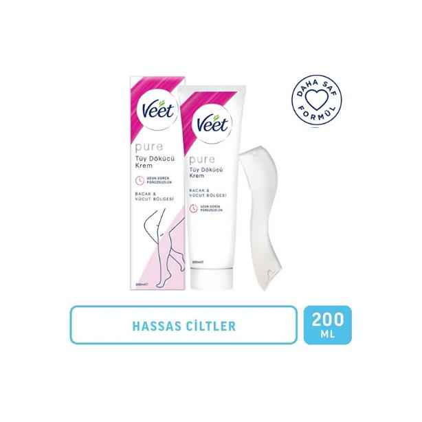 Veet Men Veet Pure Tüy Dökücü Krem Bacak Ve Vücut Bölgesi Hassas Ciltler 2