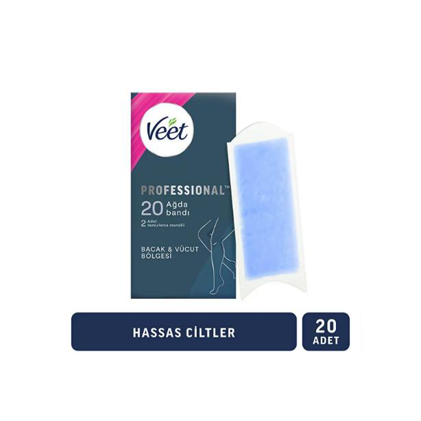 Veet Men Veet Sir Ağda Bantlari Professional Hasas Ciltler İçin Bacak Ve V
