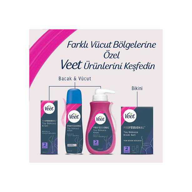 Veet Men Veet Tüy Dökücü Krem Sprey Professional 150 Ml