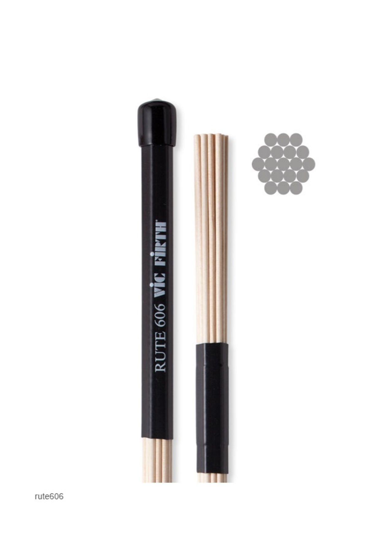 Vicfirth-4C Vicfirth Rute606 Baget Rute606 (Çift), Length: 16-1/8". Handle Di