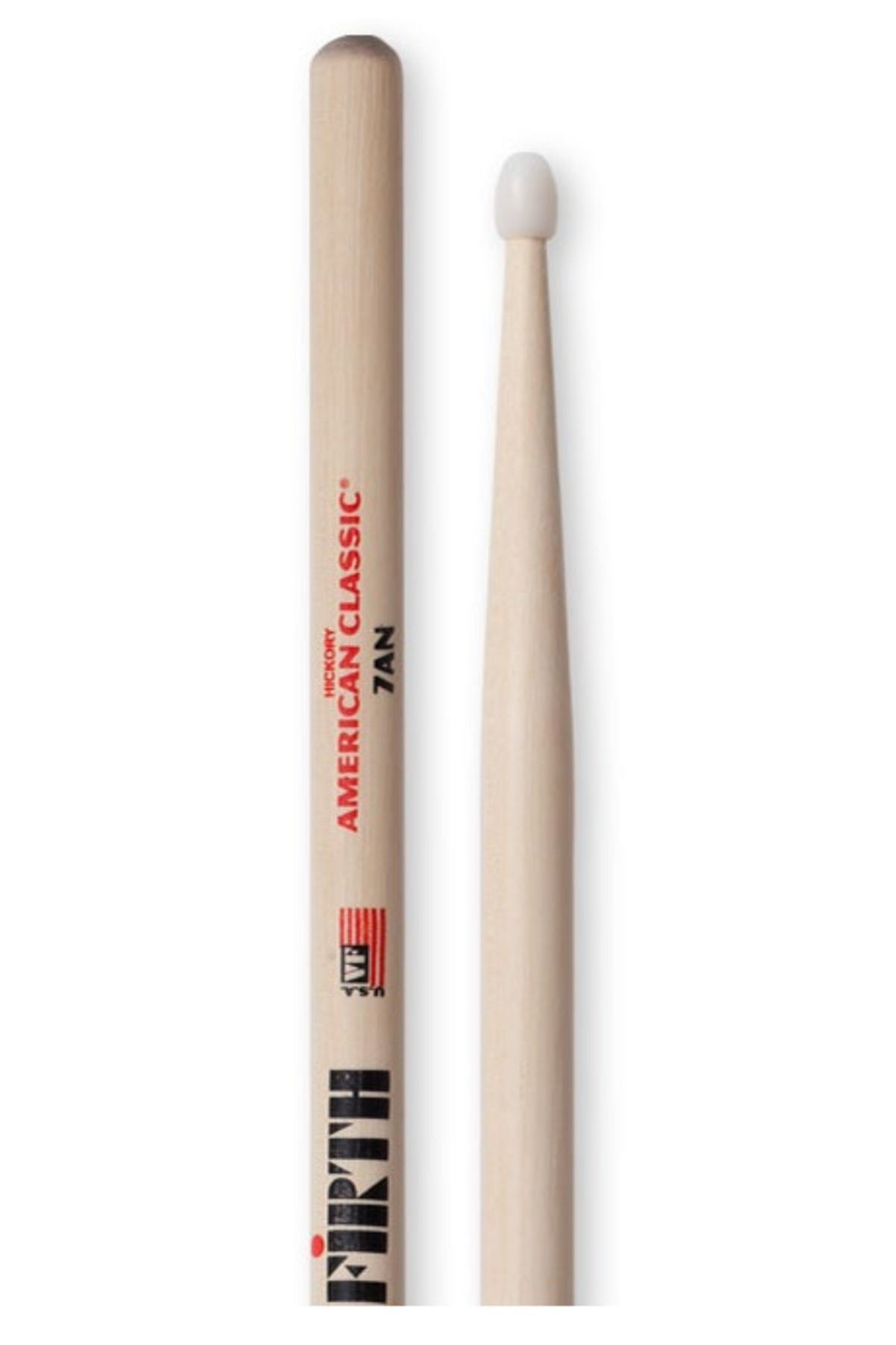 Vicfirth-4C Vicfirth V7an Baget (Çift) 7A Nylon, Hickory, 0.540"X15 1/2", Me