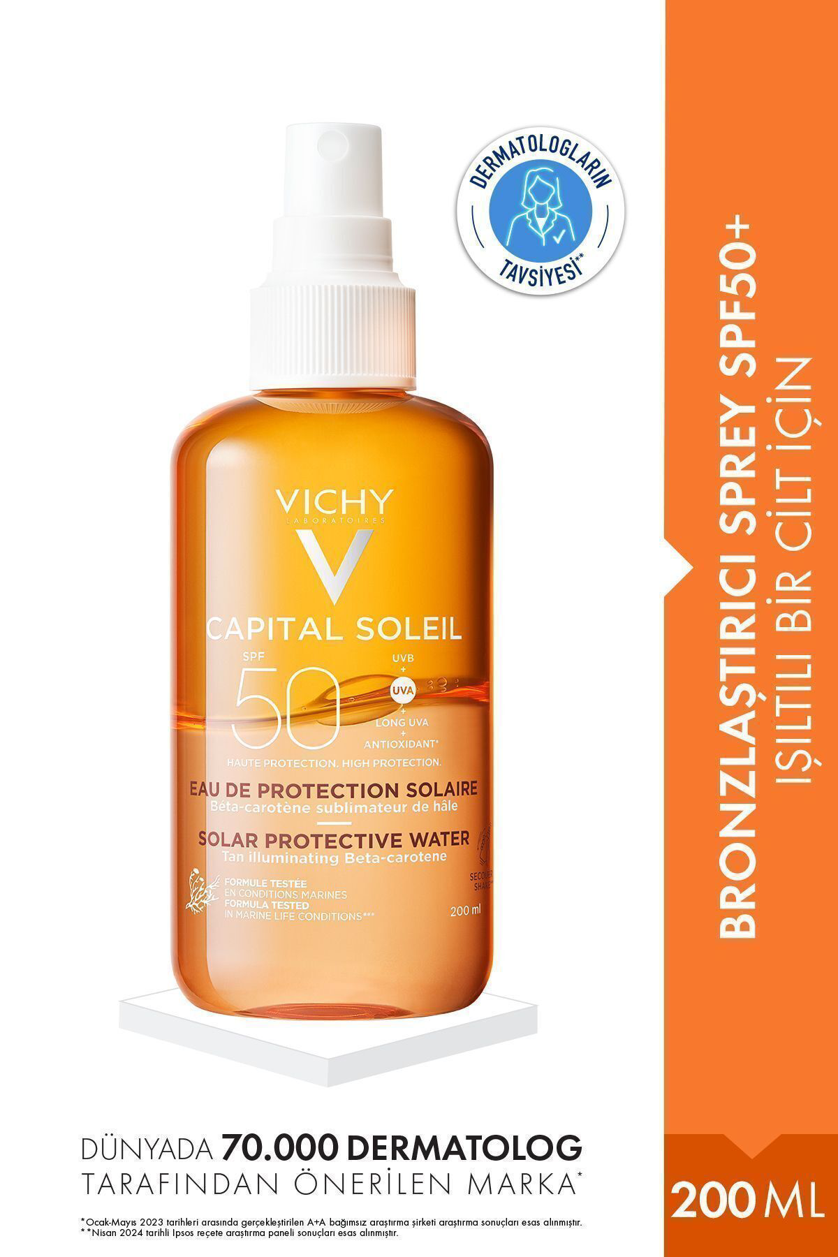 Vichy  Capital X Eau Bronze With Beta Carotene Vücut Spreyi Spf50+