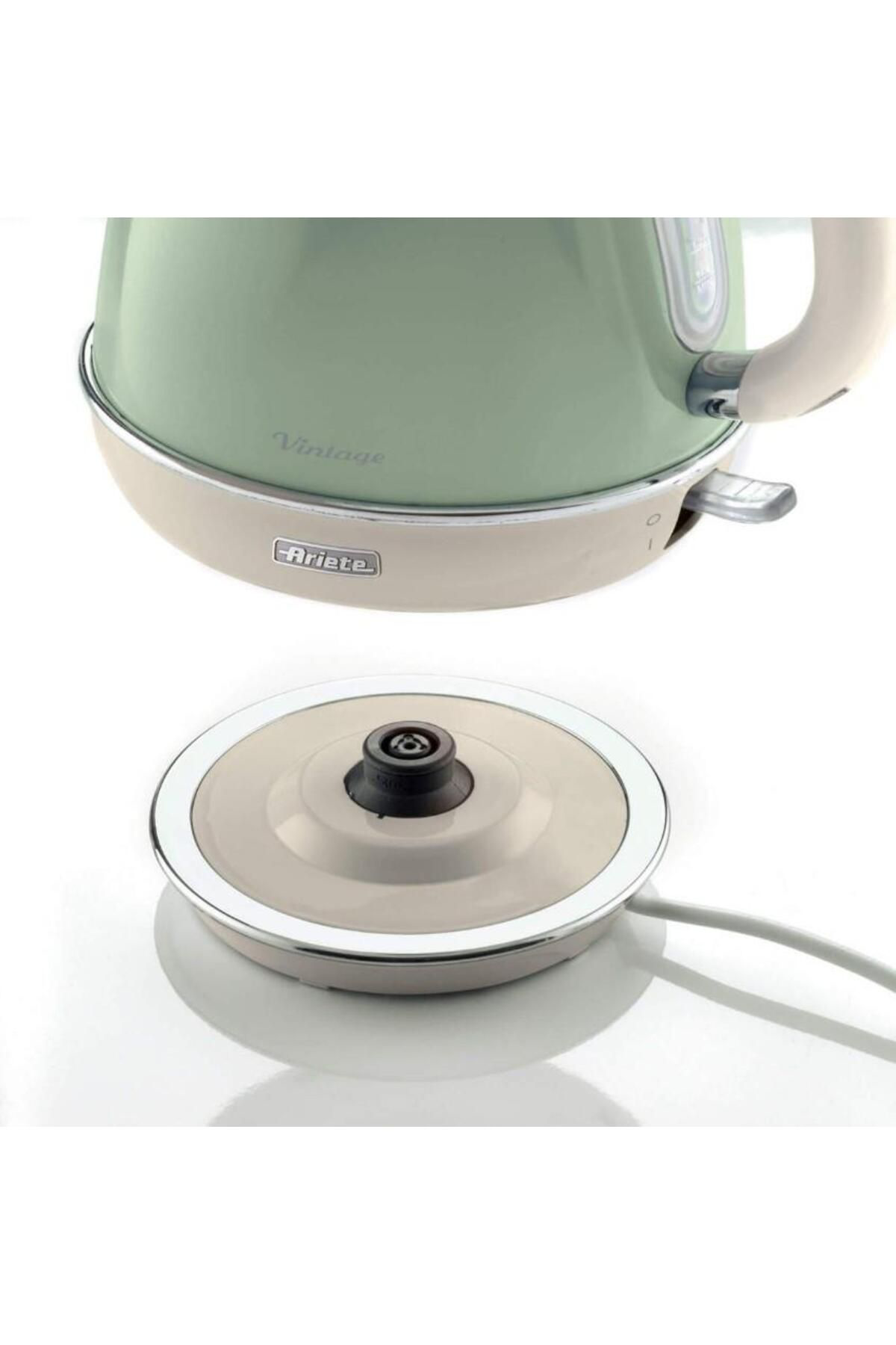 Ariete Vintage Yeşil 1.7 Litre Kettle Ve İki Hazneli Ekmek Kizartma Maki