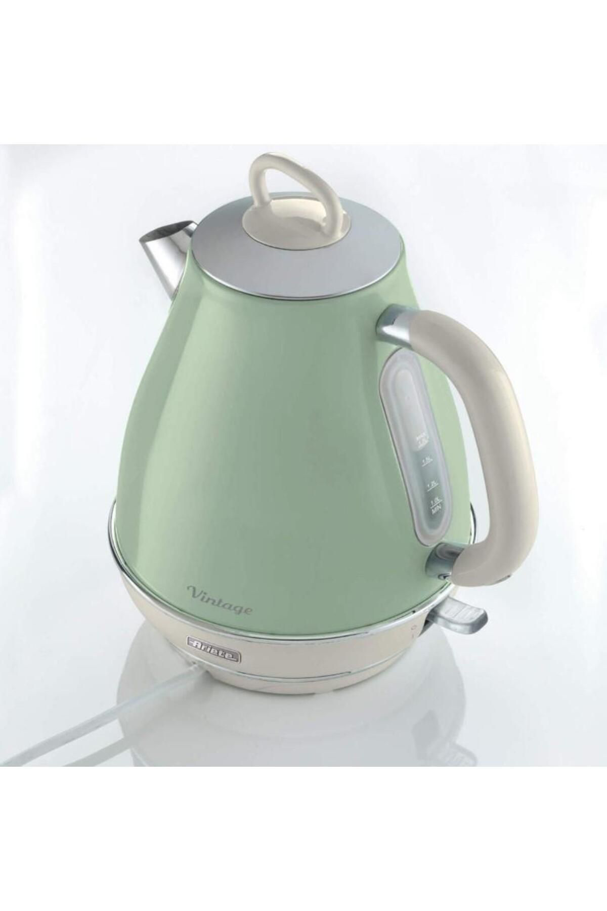 Ariete Vintage Yeşil 1.7 Litre Kettle Ve İki Hazneli Ekmek Kizartma Maki