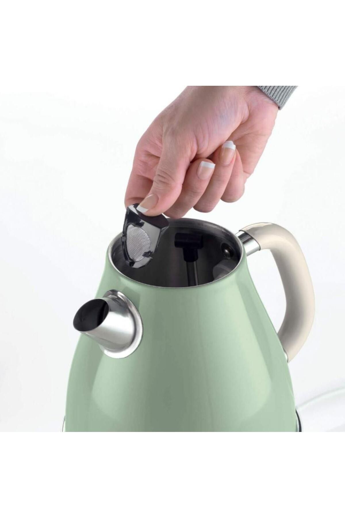 Ariete Vintage Yeşil 1.7 Litre Kettle Ve İki Hazneli Ekmek Kizartma Maki