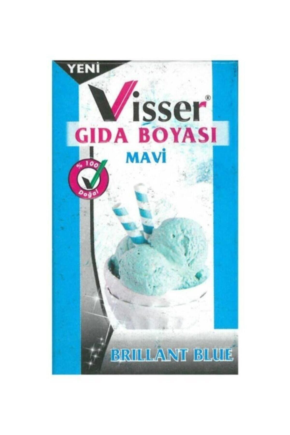 Hobi24 Visser Toz Gida Boyasi 9 Gram Mavi
