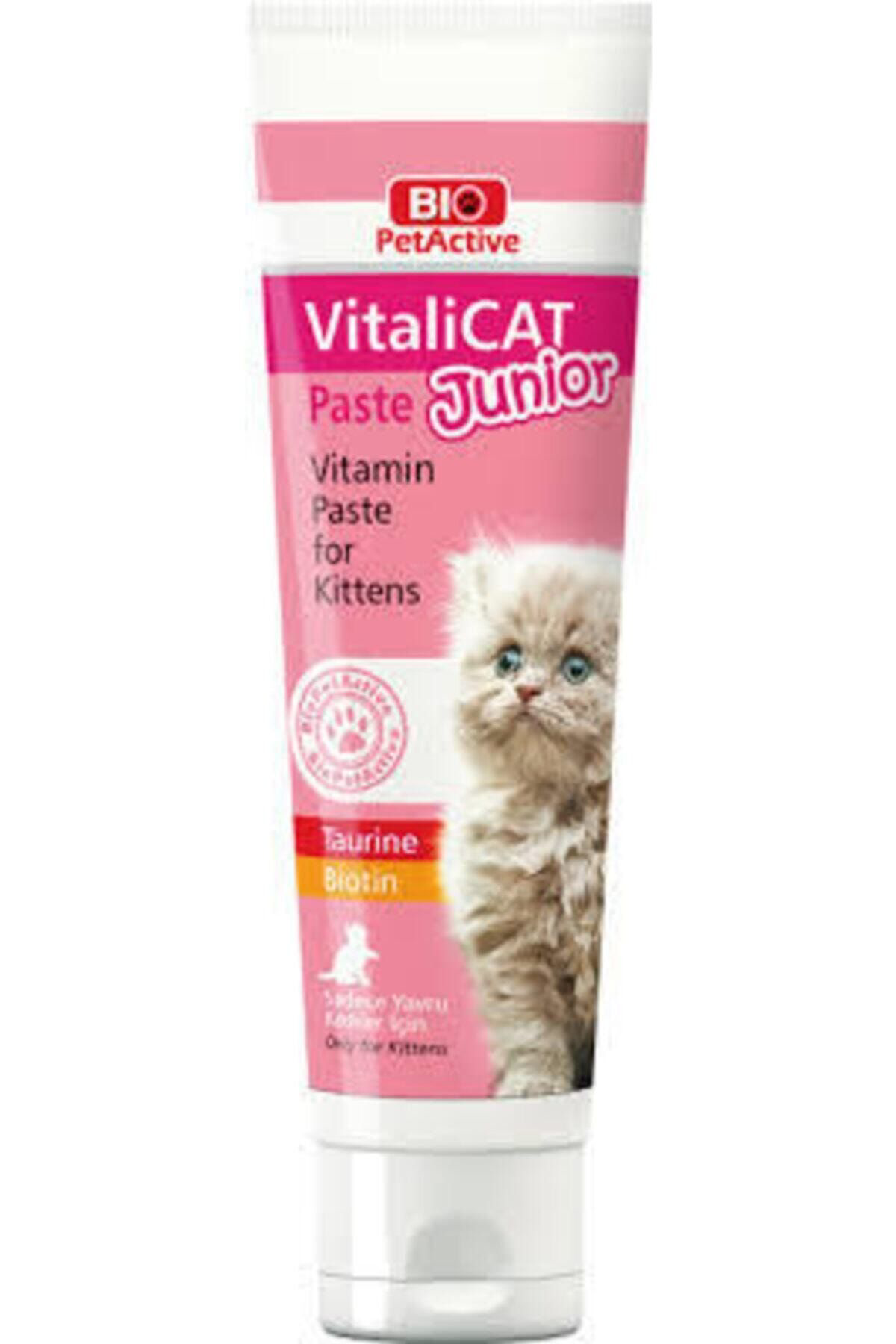 Bio Petactive Vitalicat Junior Paste 100 Ml Yavru Kediler İçin Vitamin Pasta Ya