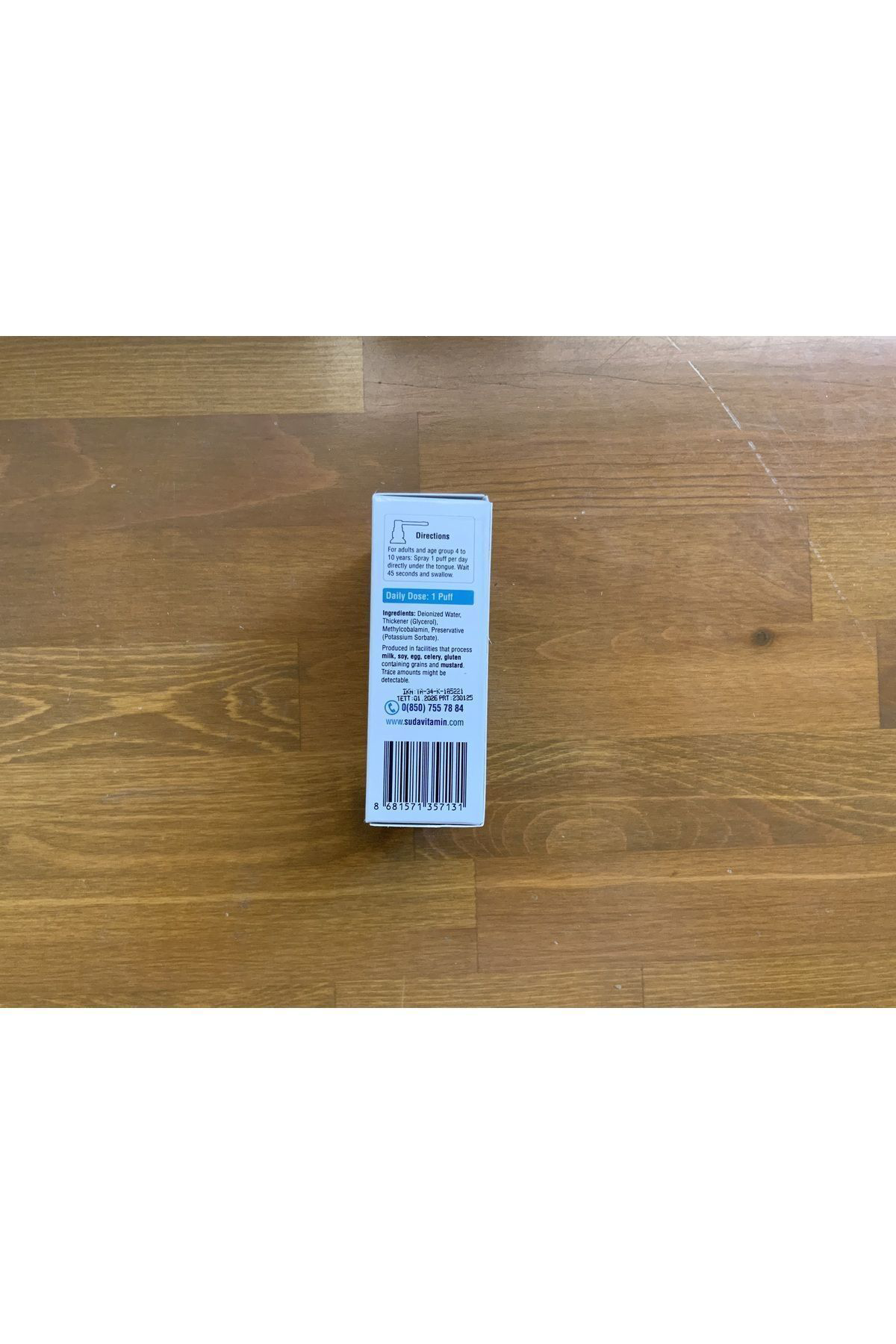 Suda Vitamin Vitamin B12 Dil Alti Spreyi 10 Ml