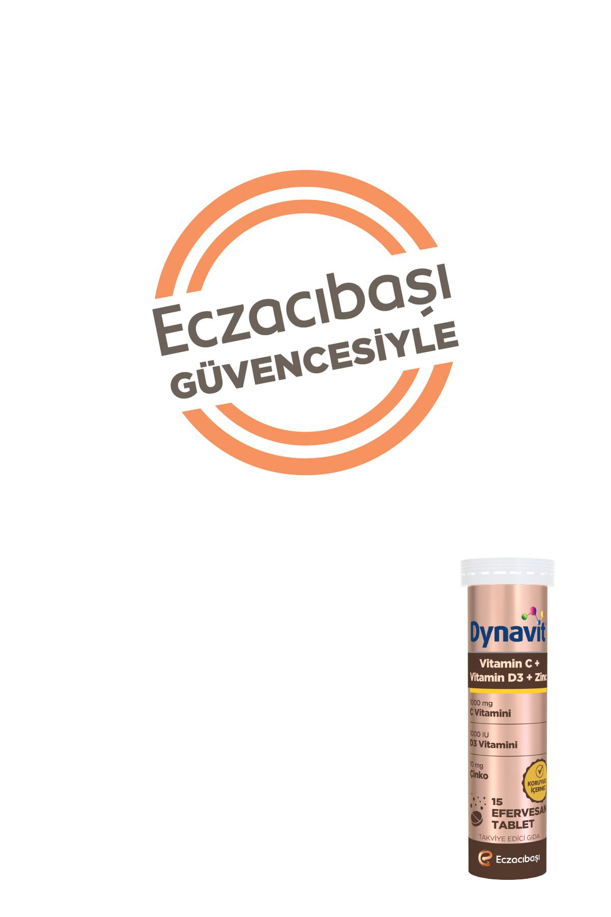 Dynavit Vitamin C Vitamin D3 Çinko 15 Efervesan Tablet