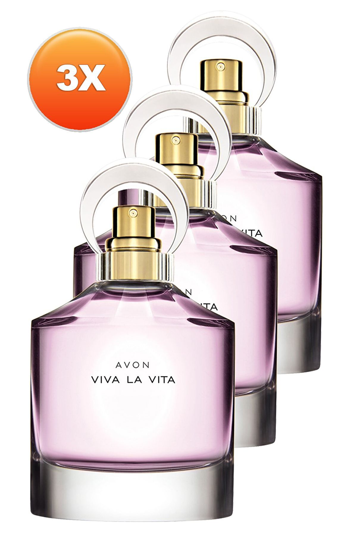 Avon Viva La Vita Kadin Parfüm Edp 50 Ml. Üçlü Set
