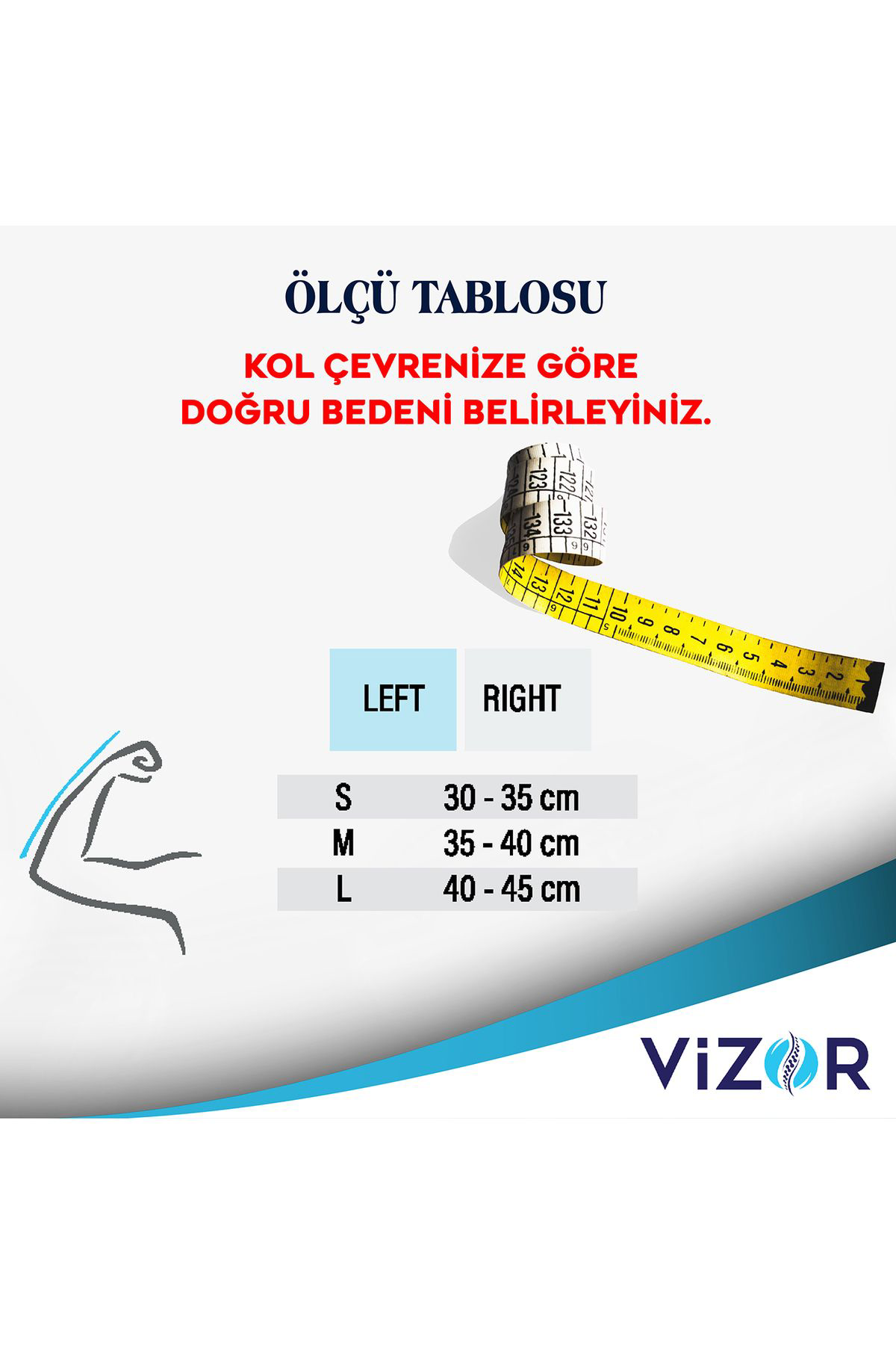 Vizor Vizor Code 1024 Kol Kontraktür Ortezi Sol Kol