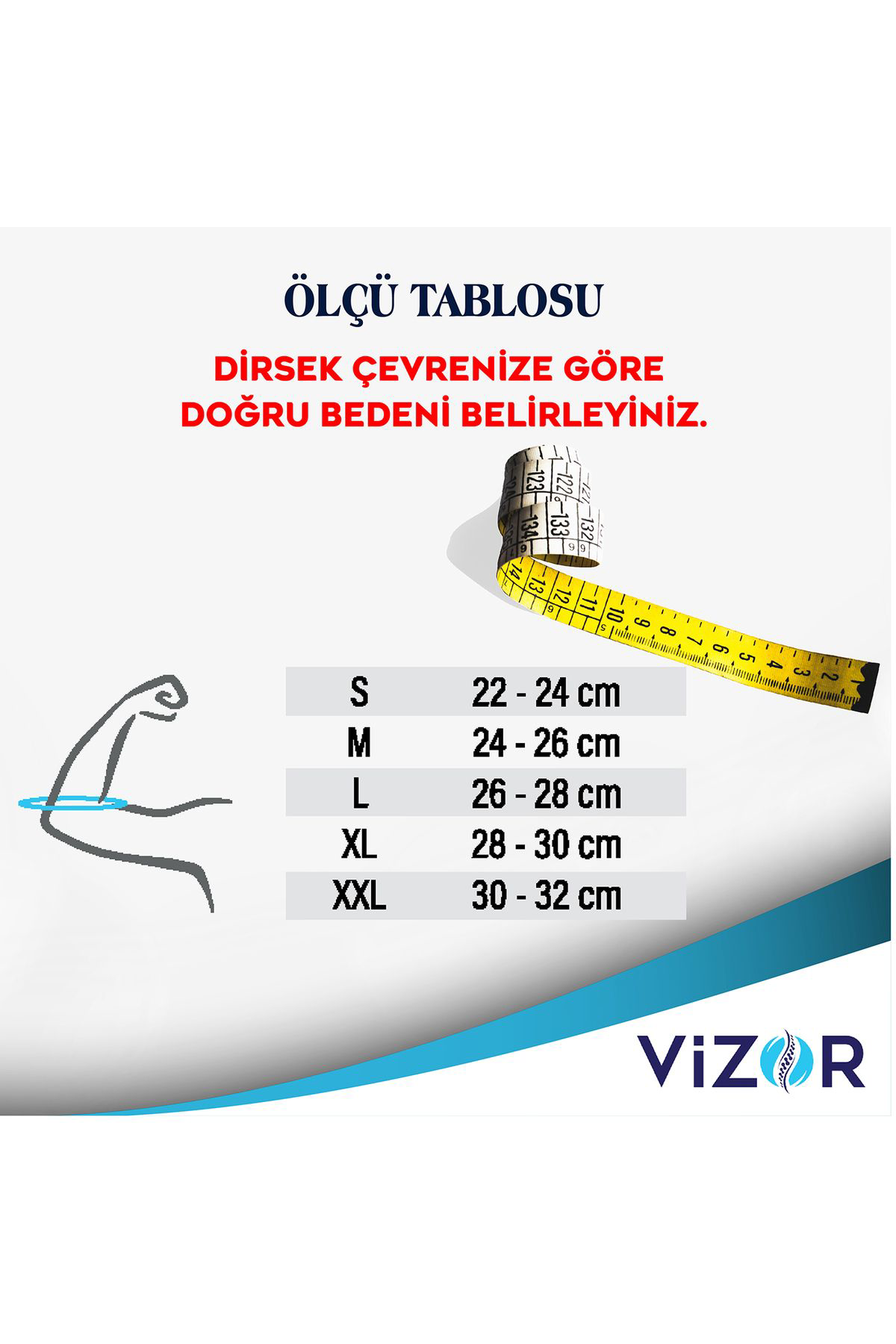 Vizor Vizor Code 307 Örme Silikon Destekli Dirseklik