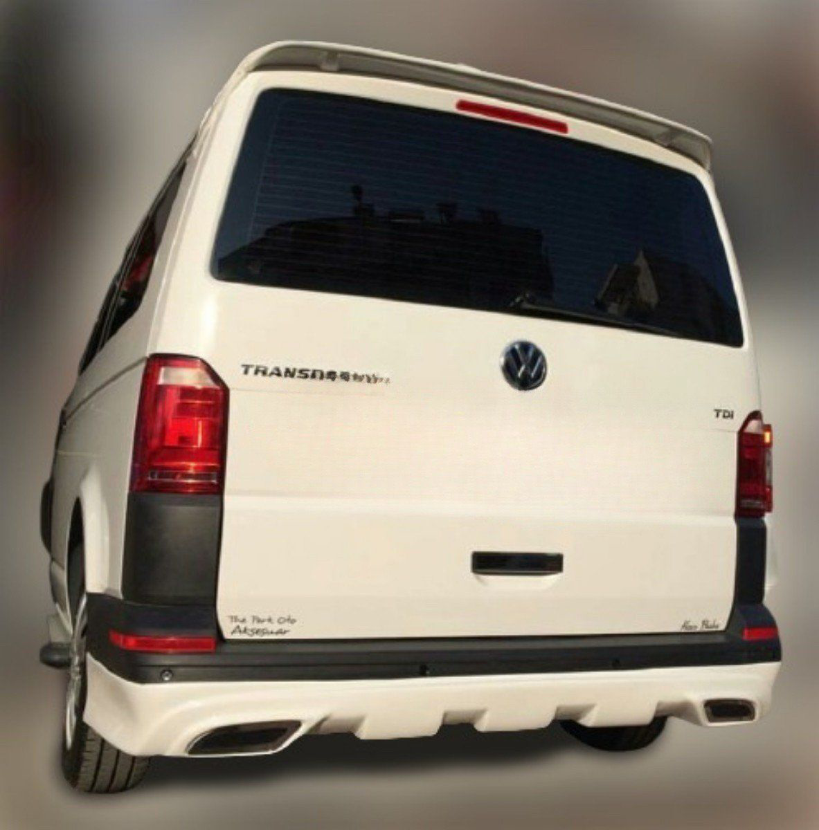 Drs Tuning Volkswagen T7 Uyumlu Difüzörlü Arka Karlik Tampon Eki Boyali 2020