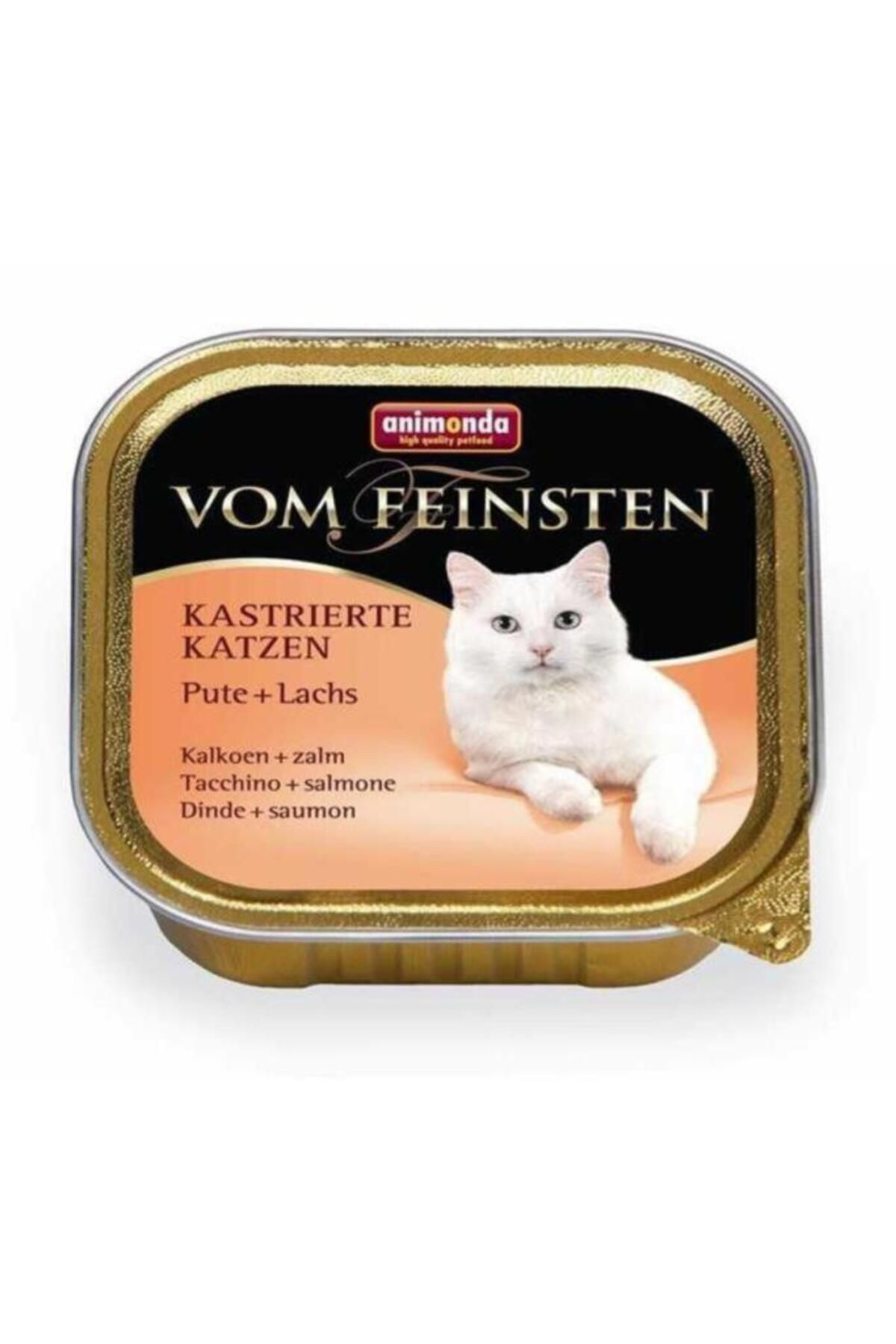 Animonda Vom Feinsten Hindili Ve Somonlu Kisirlaştirilmiş Kedi Konservesi 