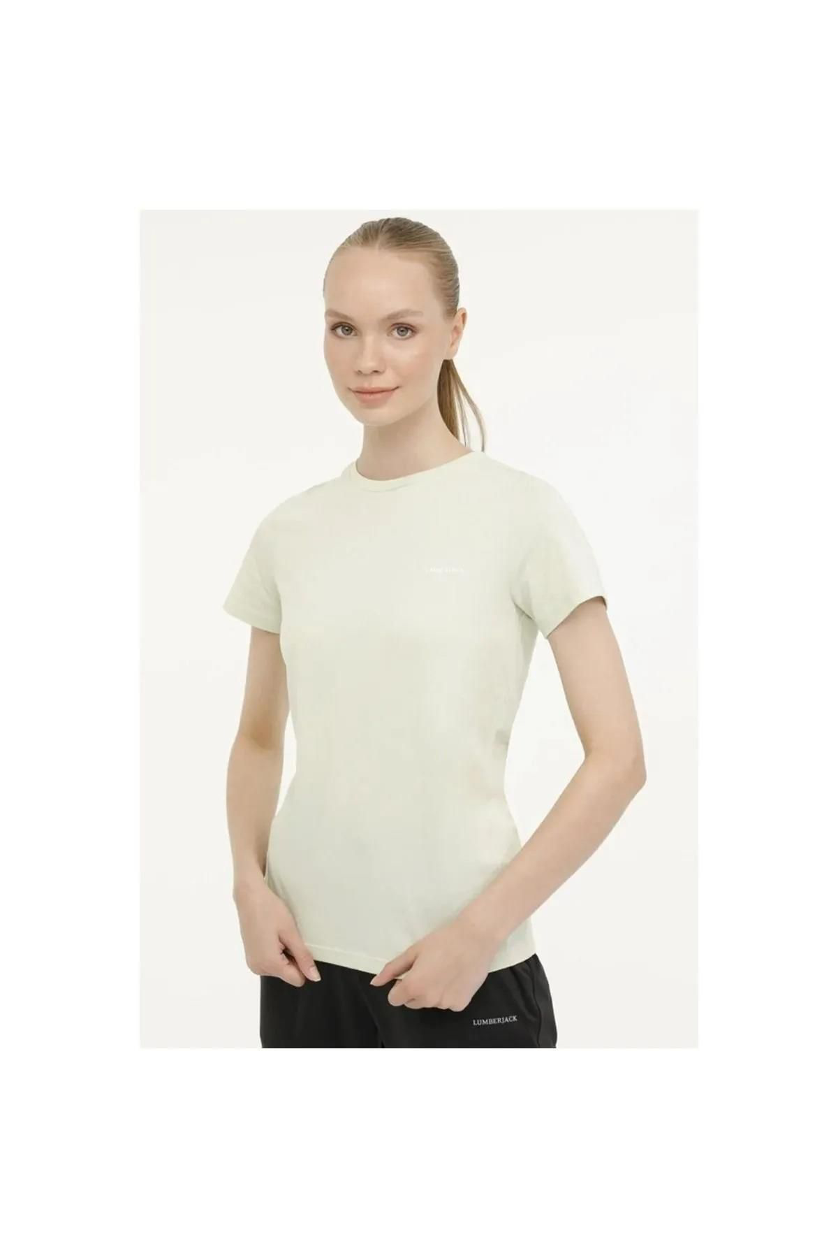 Lumberjack W-Ct122 C Neck T-Sh 4Fx Bejkadin Kisa Kol T-Shirt 101503782