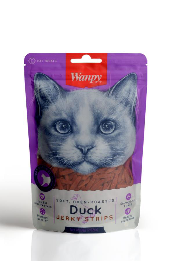 Wanpy  Gerçek Ördek Fileto 80 Gr Da-02S-01 Yumuşak Kedi Ödülü