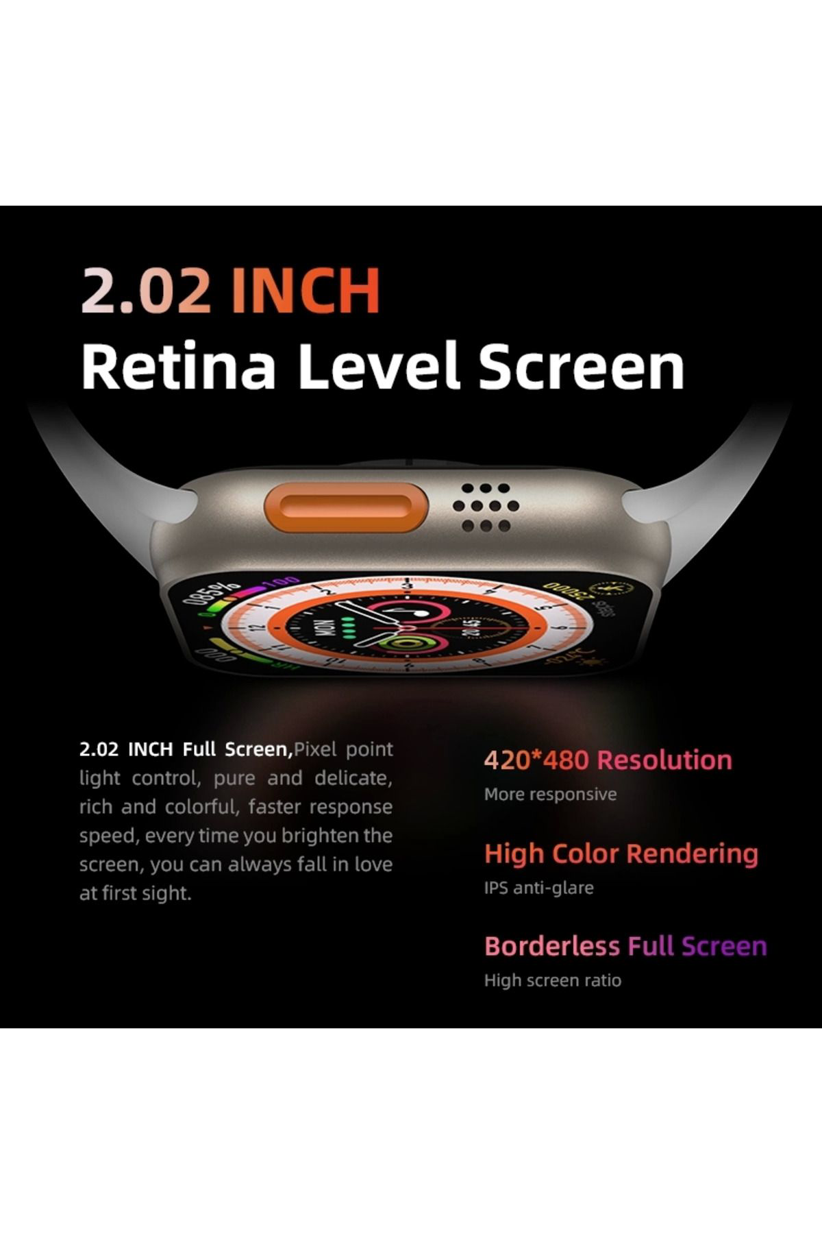 Yusuftex Watch 8 Hw8 Ultra Adventure 2.02İnc Siri Nfc Bluetooth Arama İos