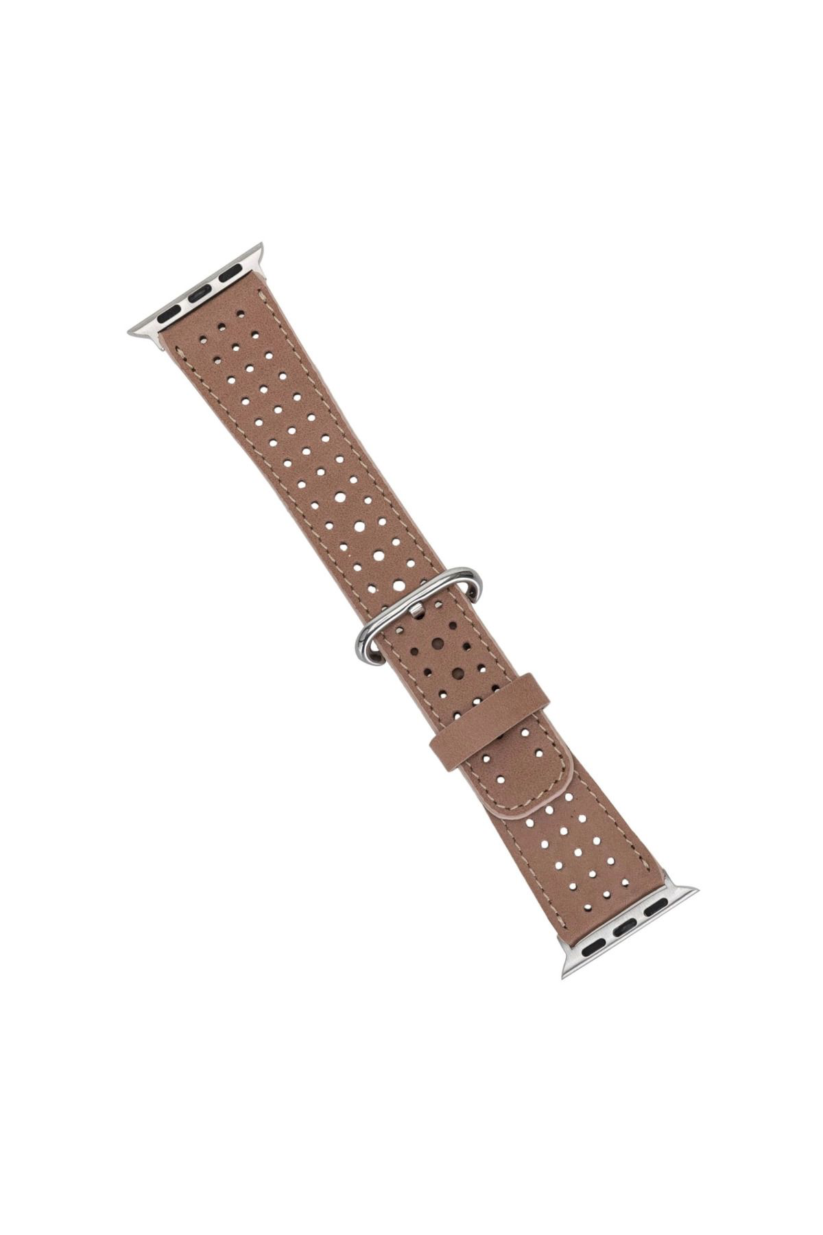Yusuftex Watch Uyumlu Deri Kordon 42-44-45Mm