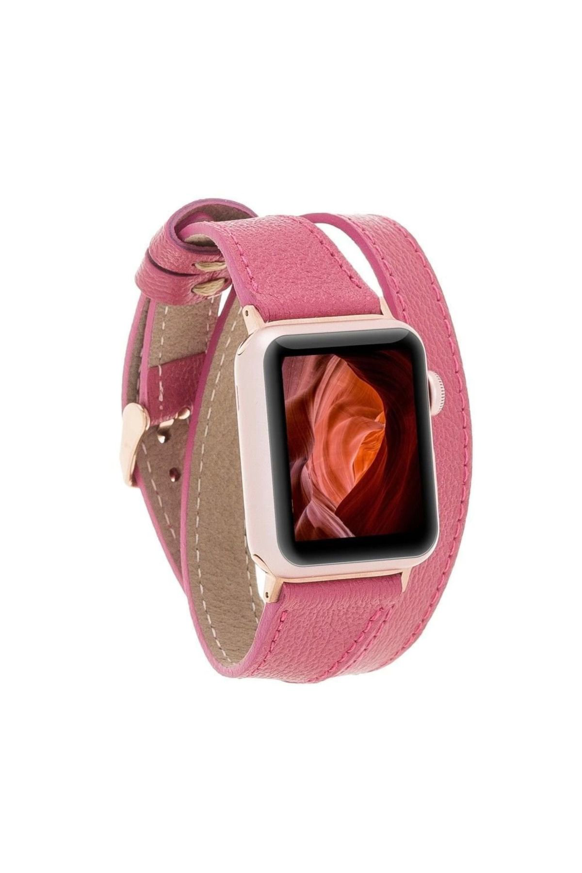 Yusuftex Watch Uyumlu Deri Kordon 42-44-45Mm Dt Cp4
