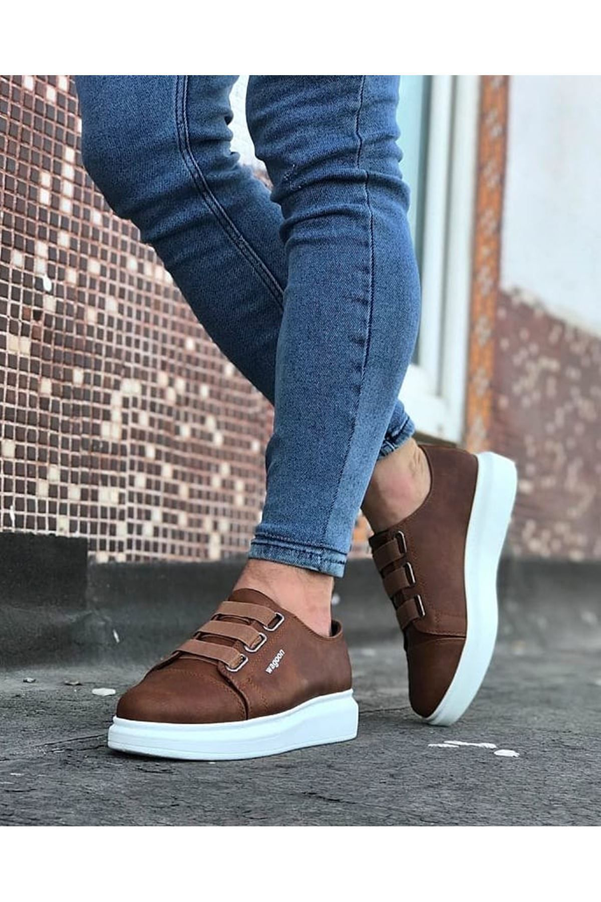 O K Giyim  Wg026 Taba Kalin Taban Casual Erkek Ayakkabi