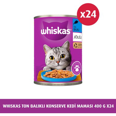 Whiskas Whiskas Tavuklu Konserve Yaş Mama 400 Gr*24