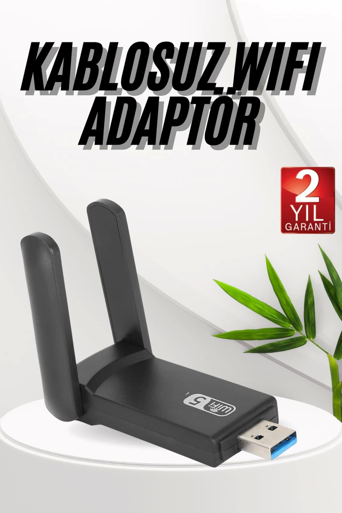 Çavdar Wifi Adaptörü Bt5.0 Wifi 2'Si Bir Arada Çift Bantli Çift Anten