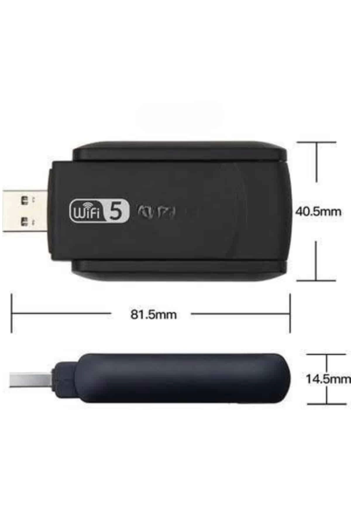 Yusuftex Wifi Alici Dual Band Usb 3.0 Adaptör Kablosuz Windows 7/8/10/11