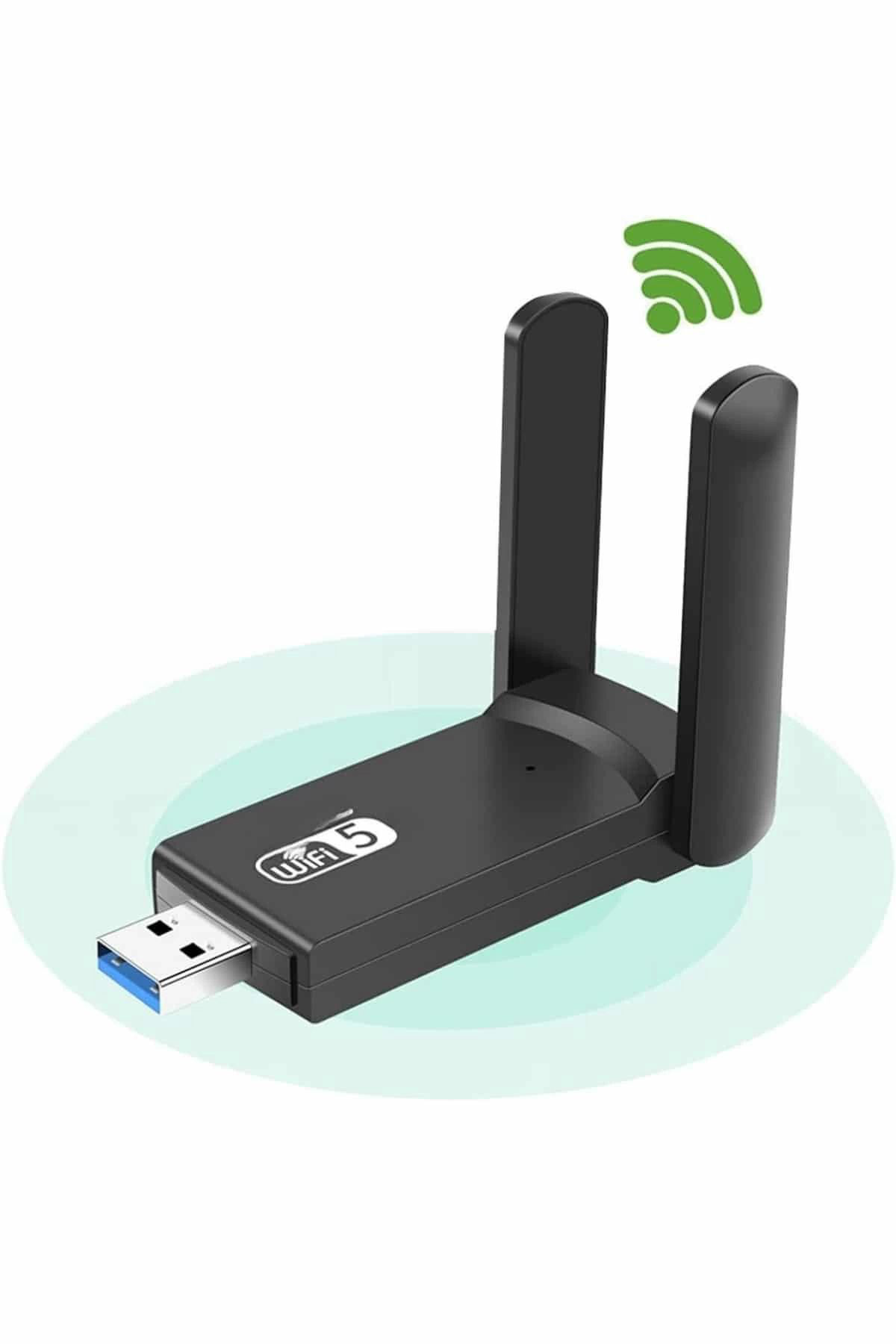 Yusuftex Wifi Alici Dual Band Usb 3.0 Adaptör Kablosuz Windows 7/8/10/11