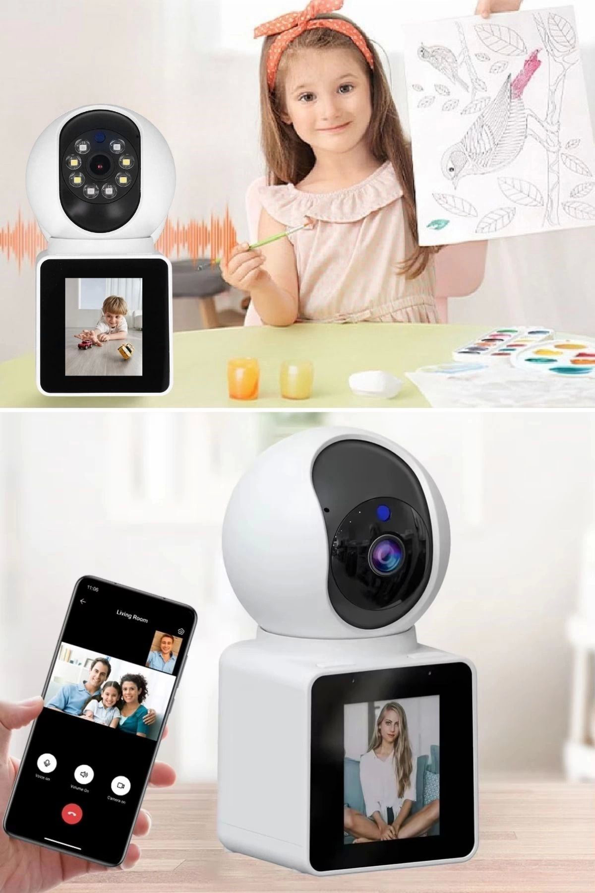 Yusuftex Wifi Bağlantili Görüntülü Görüşme Sağlayabilen Ev Tipi Güvenlik K