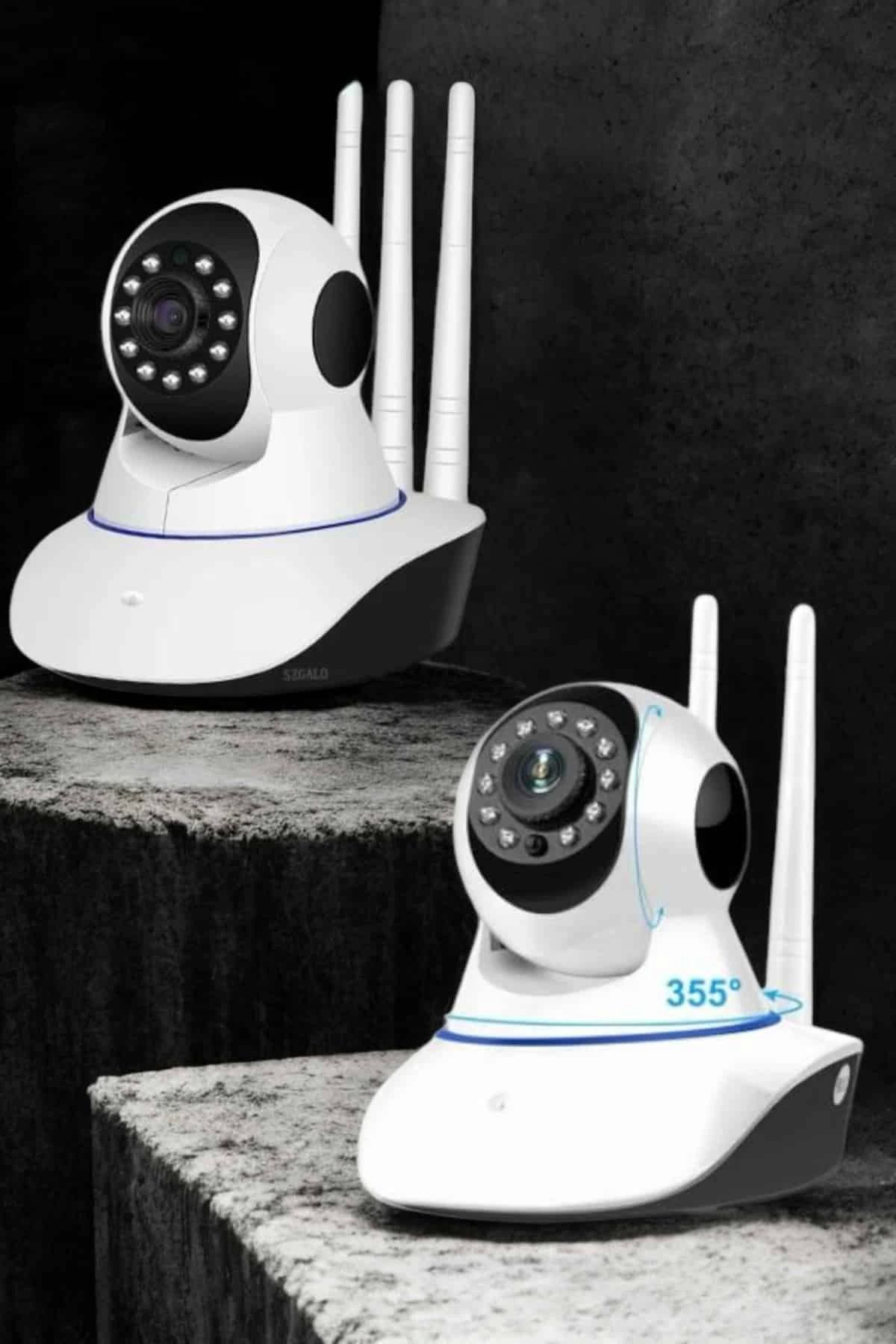 Yusuftex Wifi Kamerasi Çift Yönlü Bebek Güvenlik Kamerasi Gece Görüşlü