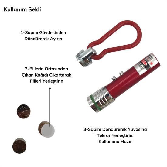 Woody Sofia   3 Fonksiyonlu Kirmizi Beyaz İşikli Led Lazer Kedi Kö