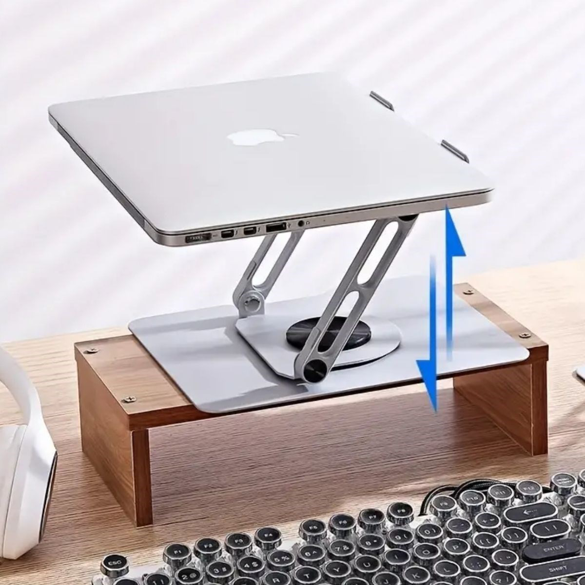 Woody Sofia  360 Derece Dönebilen Hava Aldiran Laptop Standi