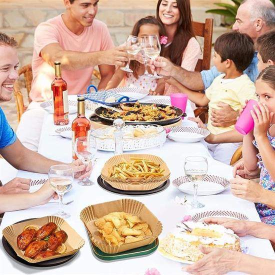 Woody Sofia  50 Adet Air Fryer Pişirme Kağidi Tek Kullanimlik Yağ 