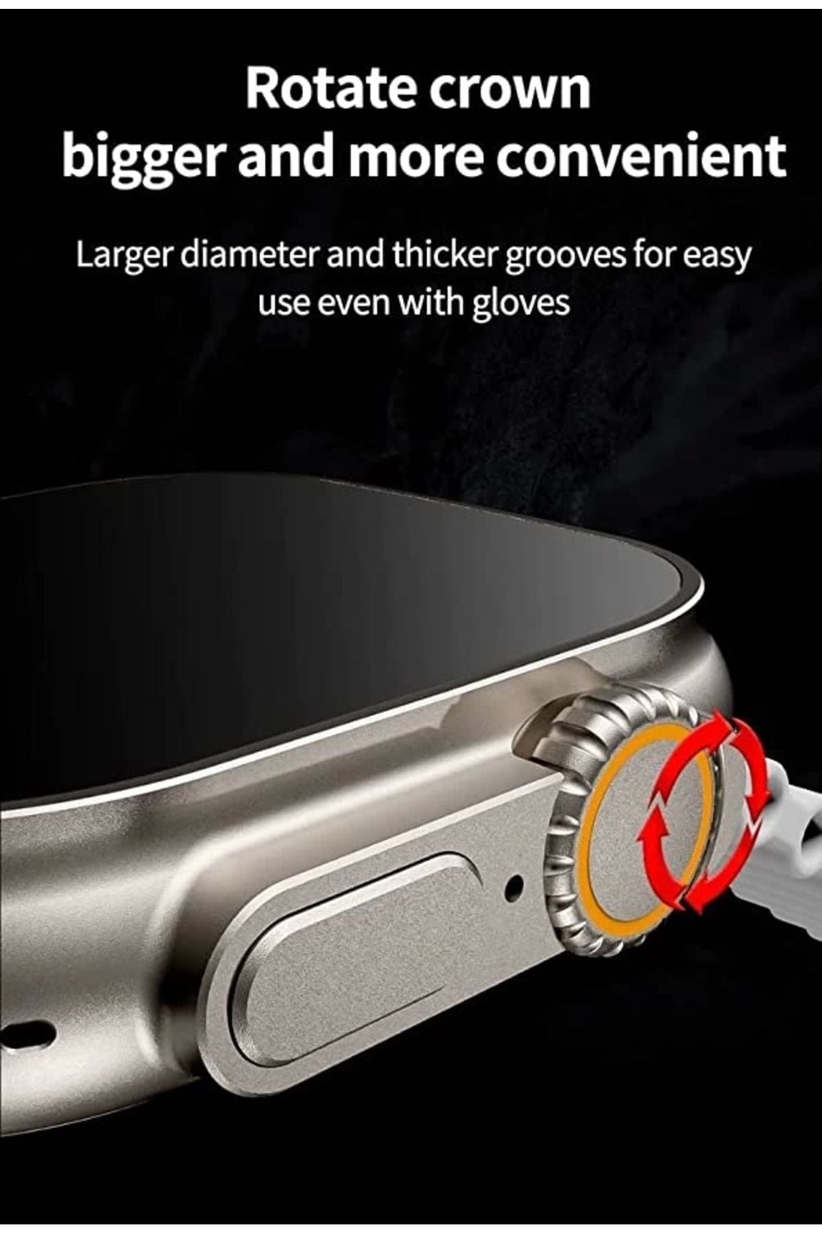 Yusuftex Ws28 Ultra 49Mm Siri Tansiyon Ateş Nabiz Ölçer Akilli Saat
