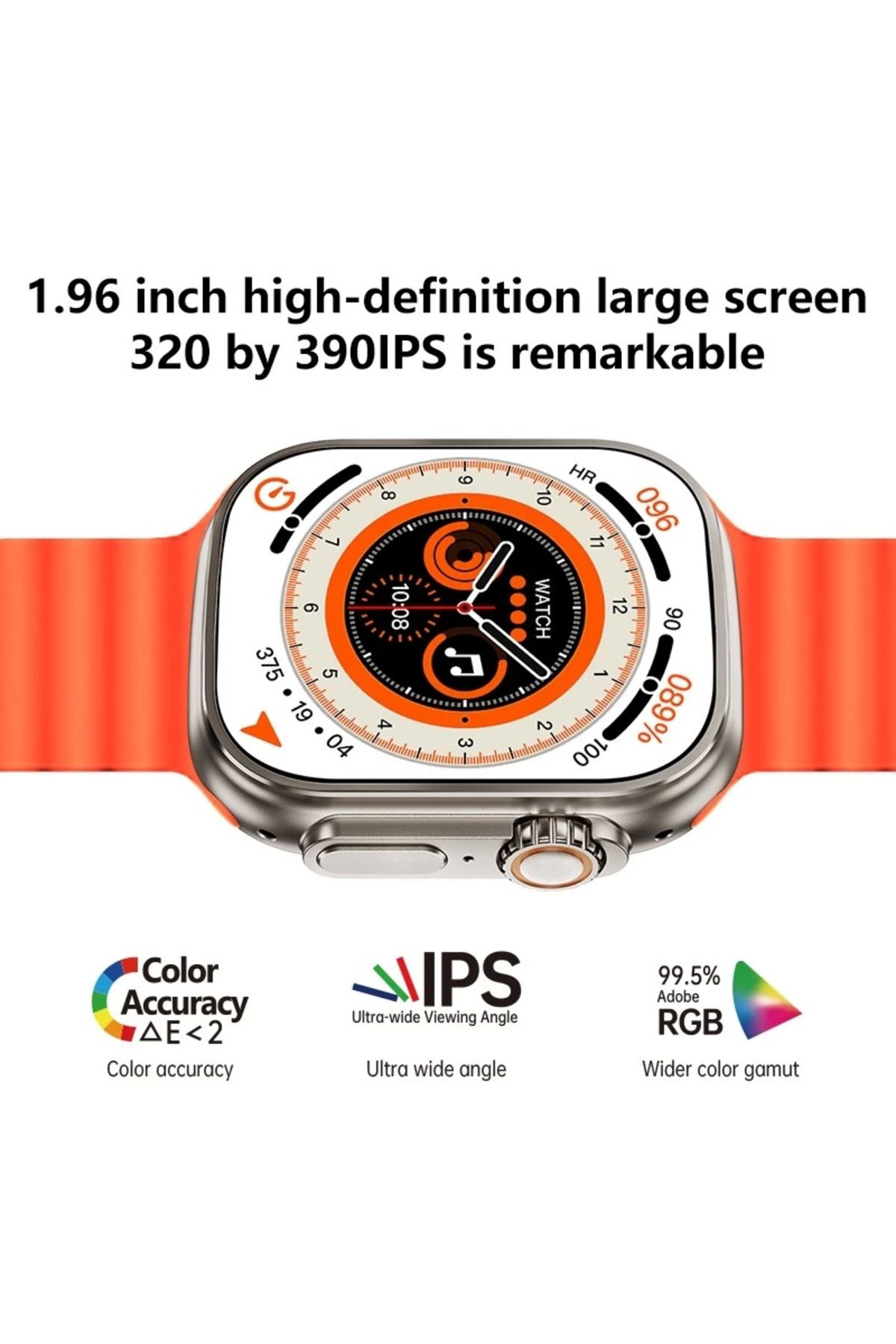 Yusuftex Ws28 Ultra 49Mm Siri Tansiyon Ateş Nabiz Ölçer Akilli Saat