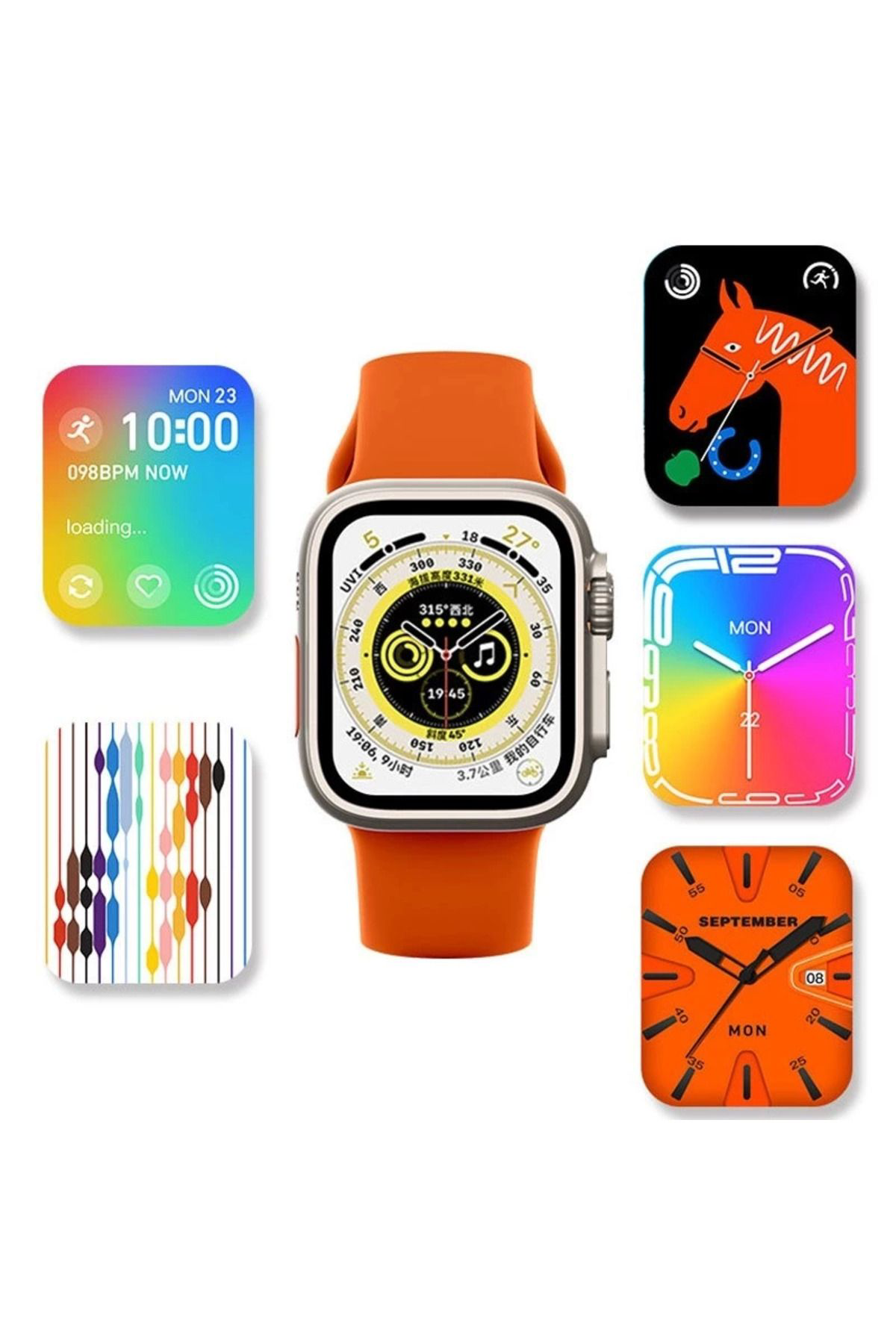 Yusuftex Ws28 Ultra 49Mm Siri Tansiyon Ateş Nabiz Ölçer Akilli Saat