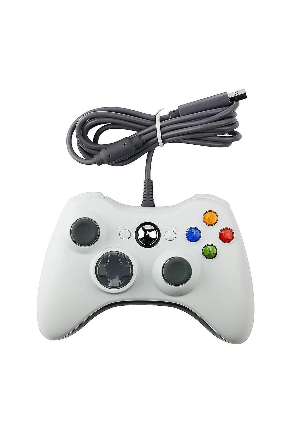 Yusuftex Xbox 360 Ve Pc Uyumlu Kablolu Oyun Kolu Joystick Gamepad