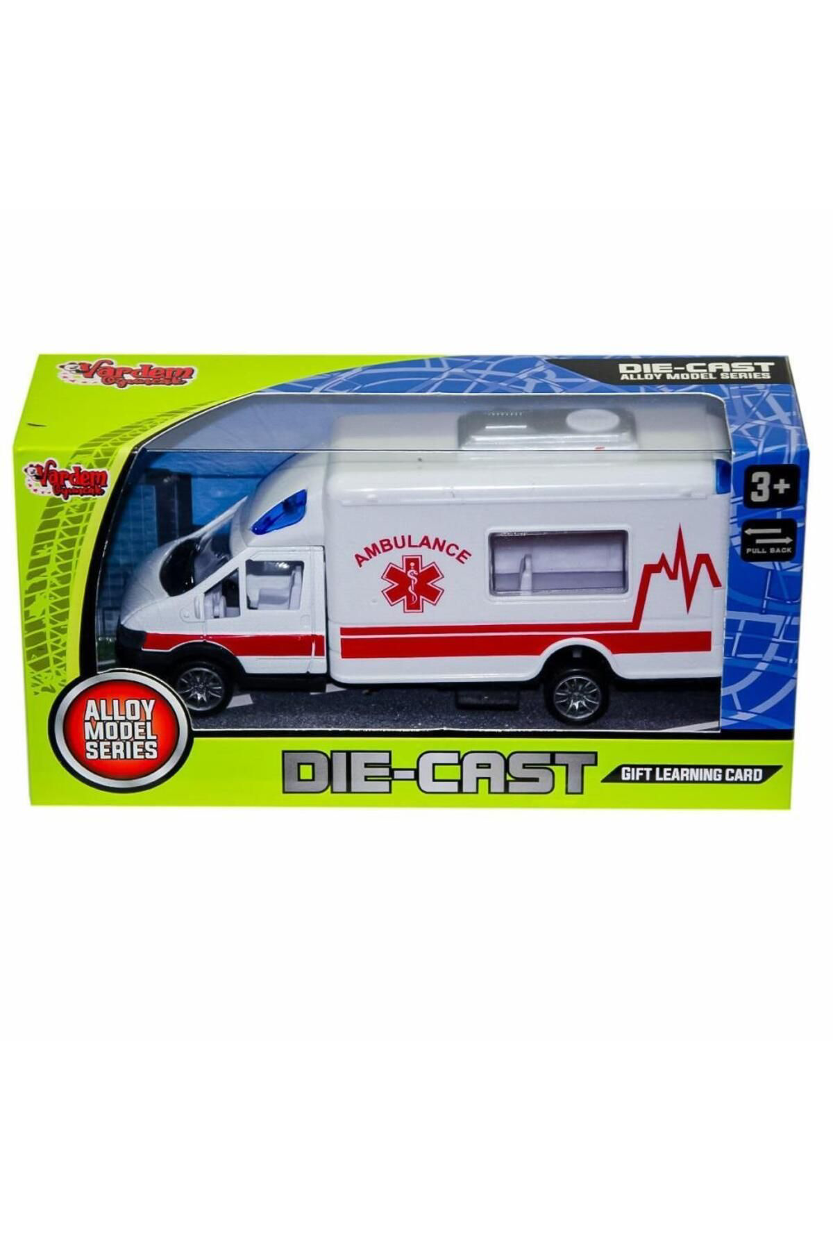 Vardem Oyuncak Xfd889-289 Kutulu Çek Birak Die-Cast Kurtarma Araci- Ambulans Ara